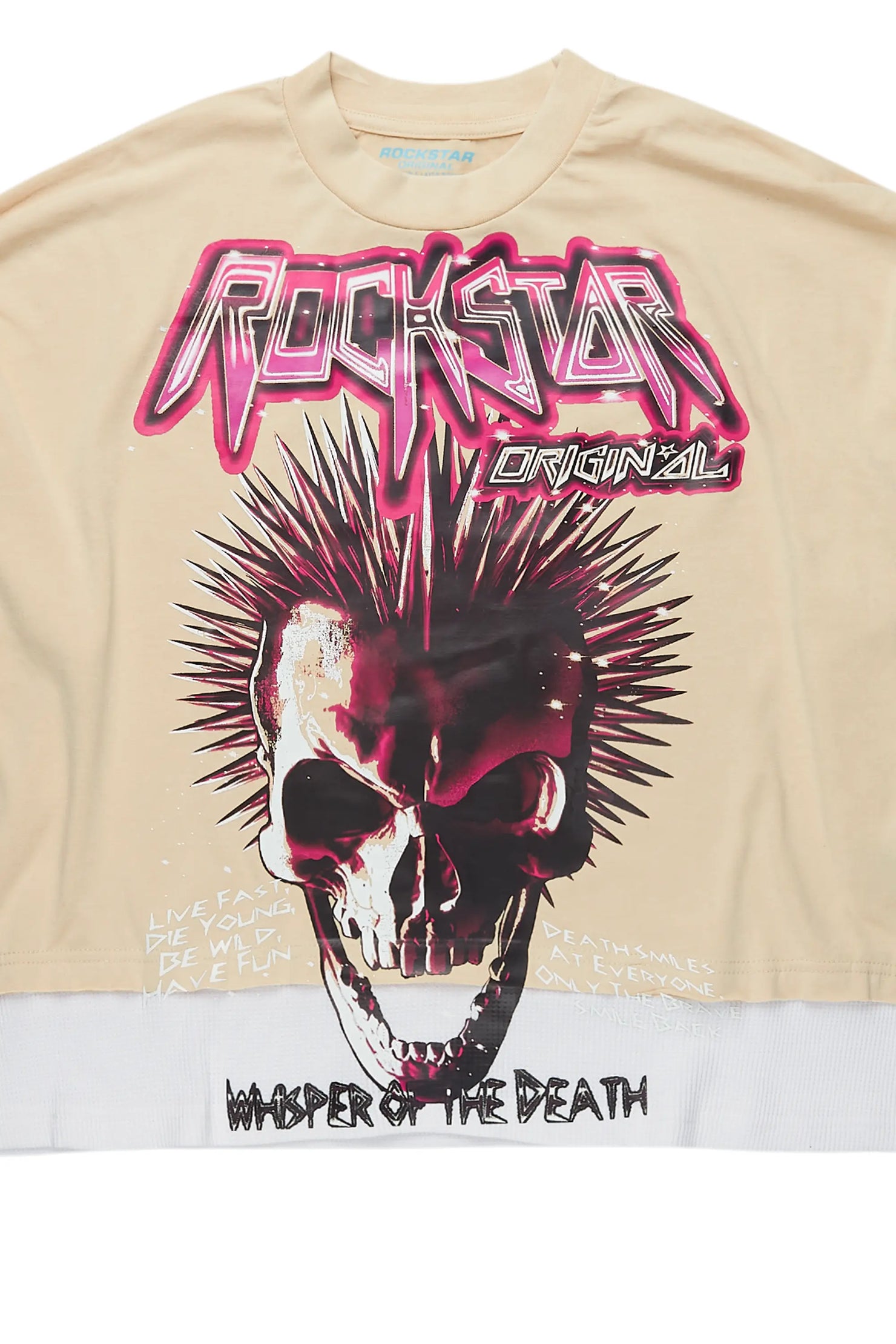 Tresura Beige/White Double Layer T-Shirt