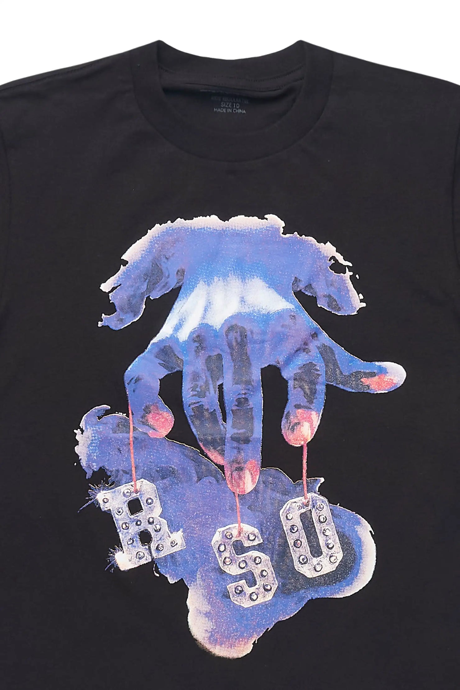 Boys Lazlo Black Graphic T-Shirt