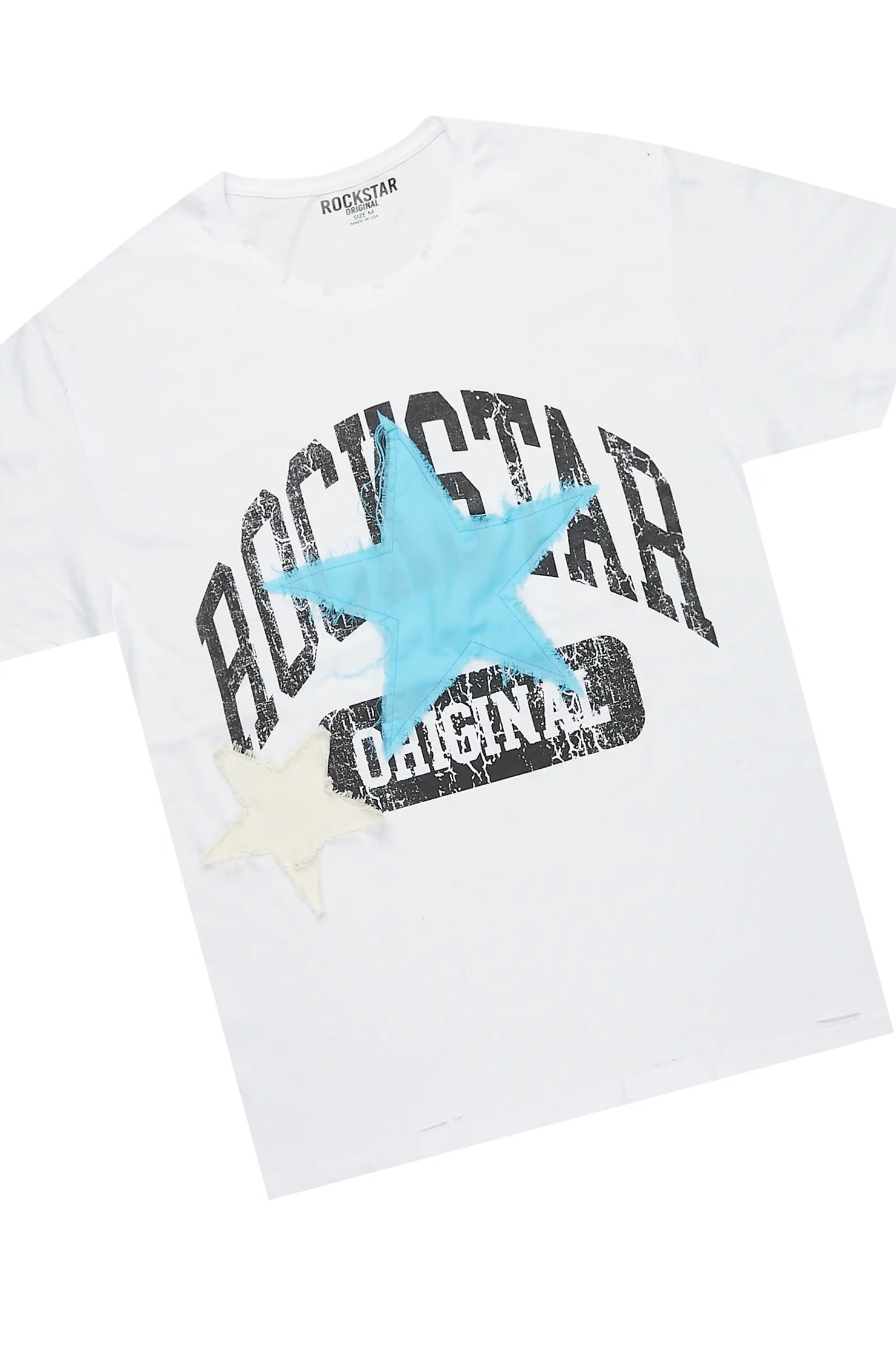 Mallor White/Blue T-Shirt/Super Stacked Track Set