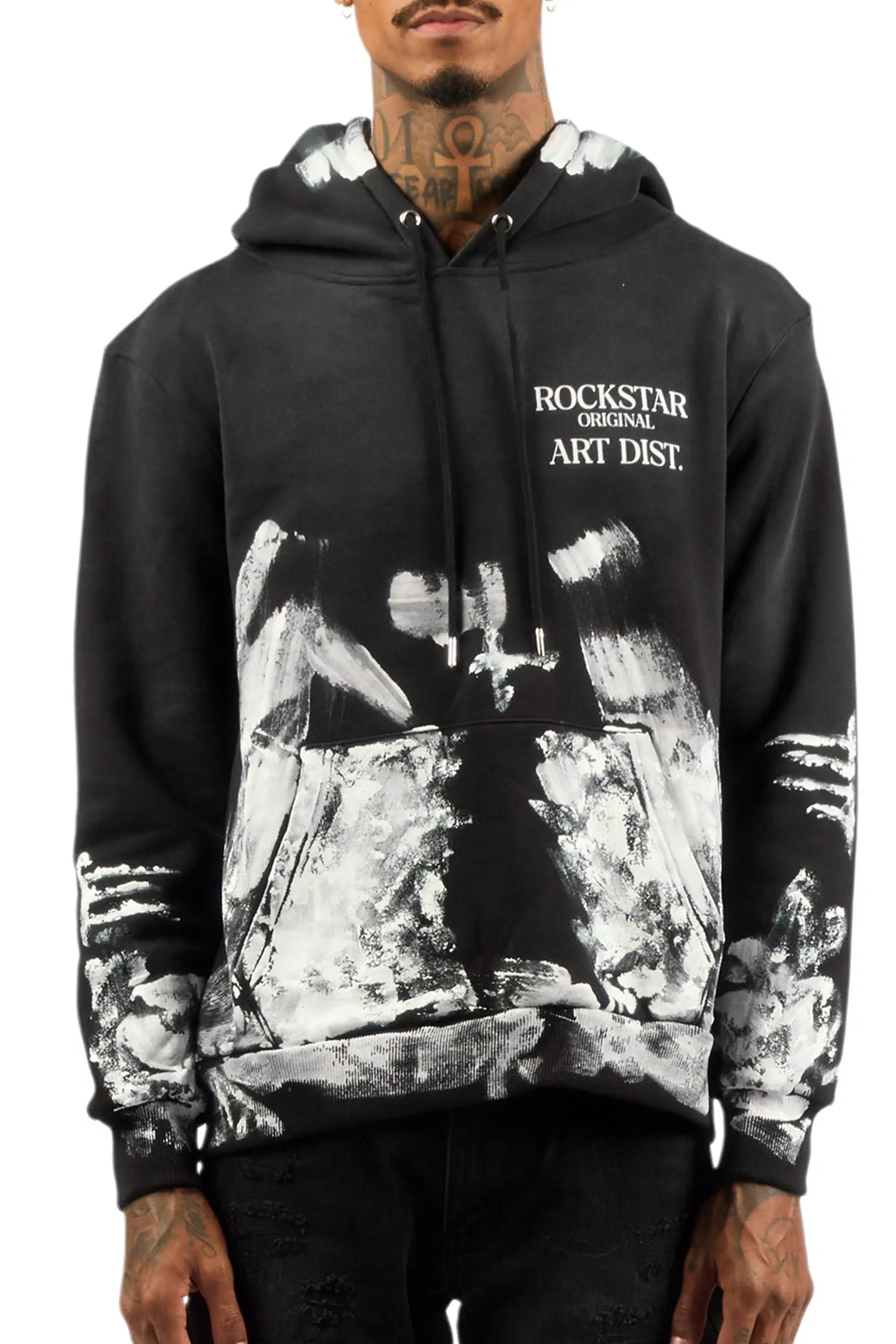 Filip Black Graphic Hoodie