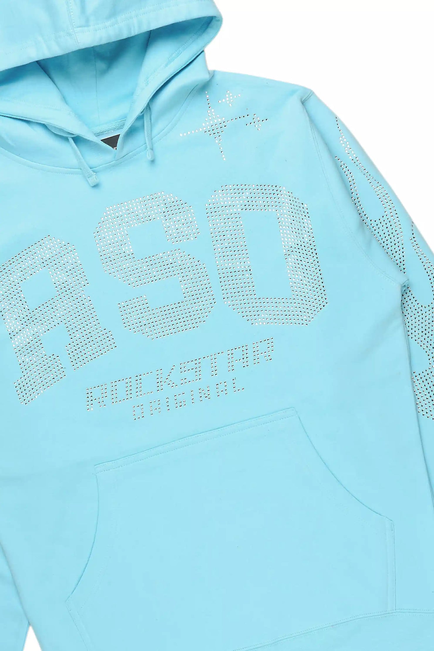 Parnella Baby Blue Rhinestone Hoodie