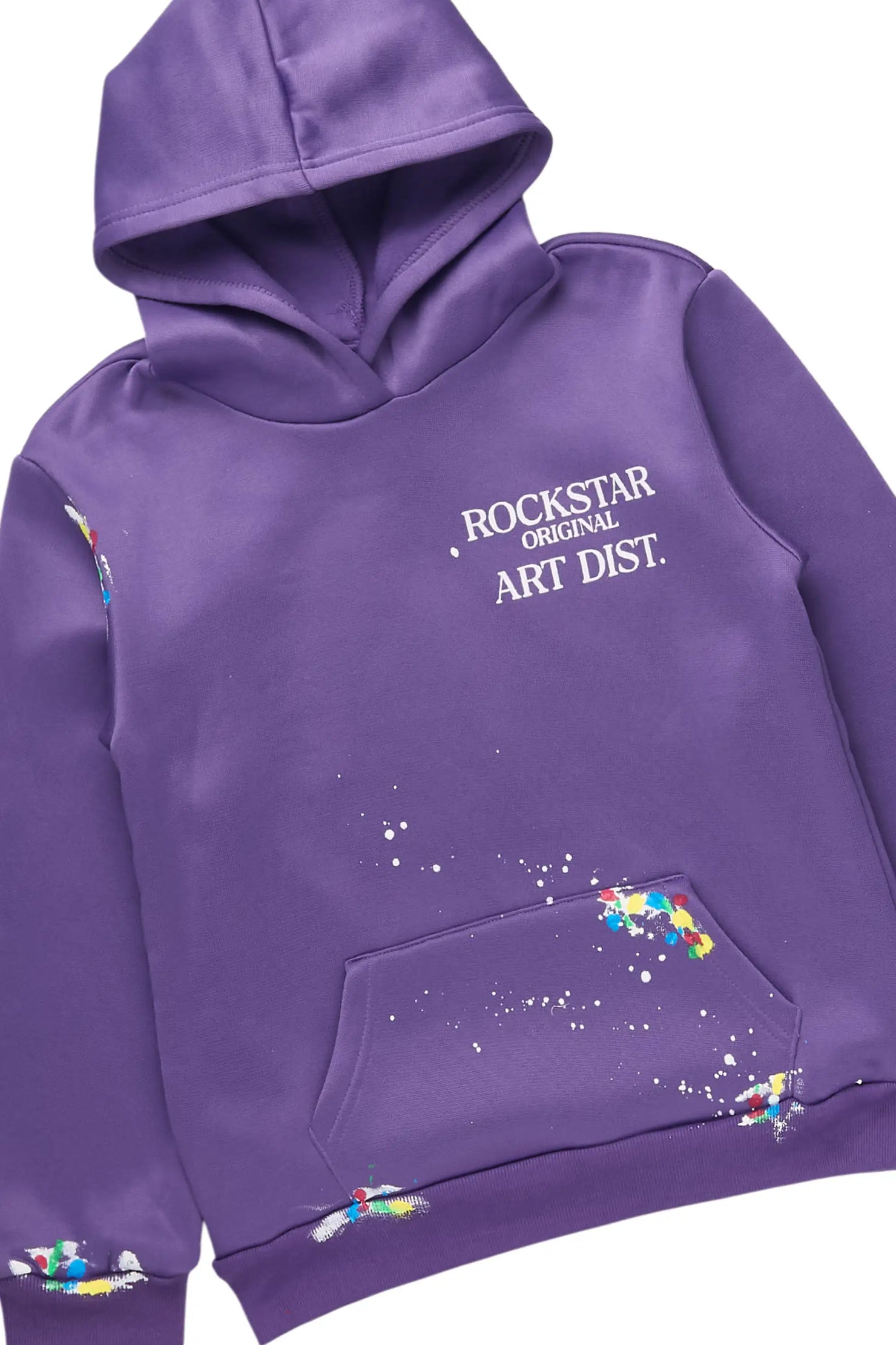 Girls Palmira 2.0 Purple Hoodie/Stacked Flare Track Set
