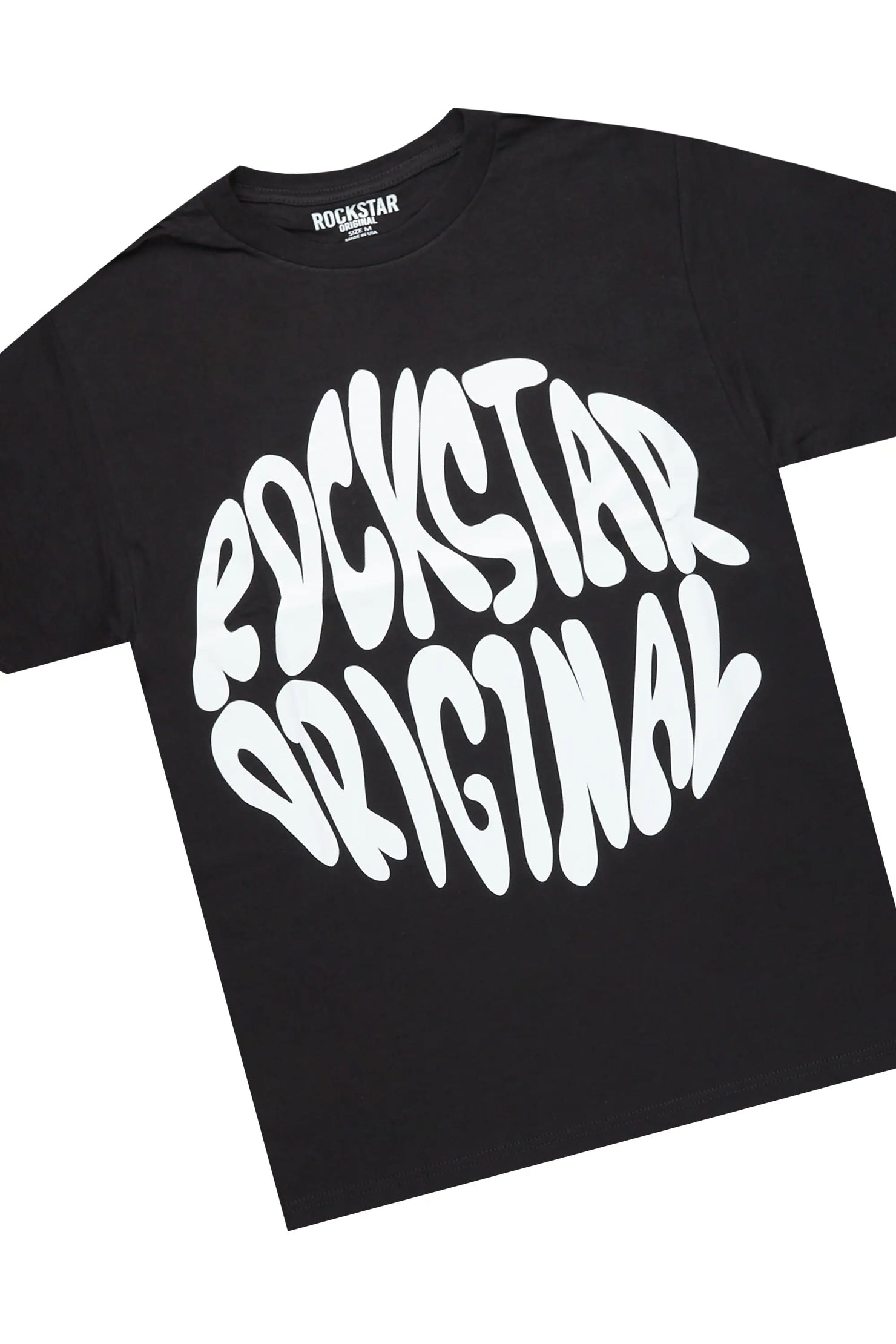 Thierry Black T-Shirt/Super Stacked Flare Track Pant Set