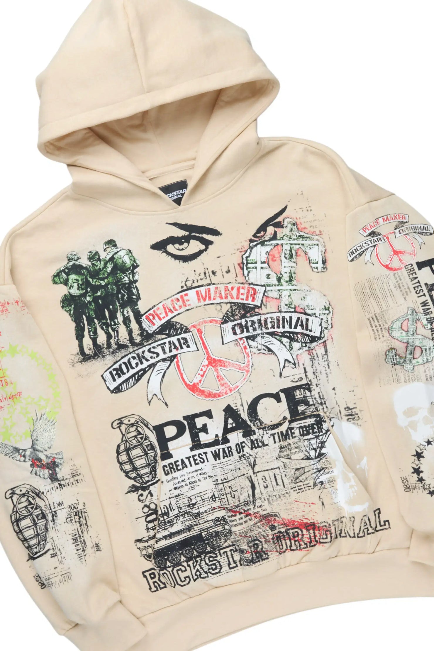 Seiko Beige Hoodie Baggy Track Set