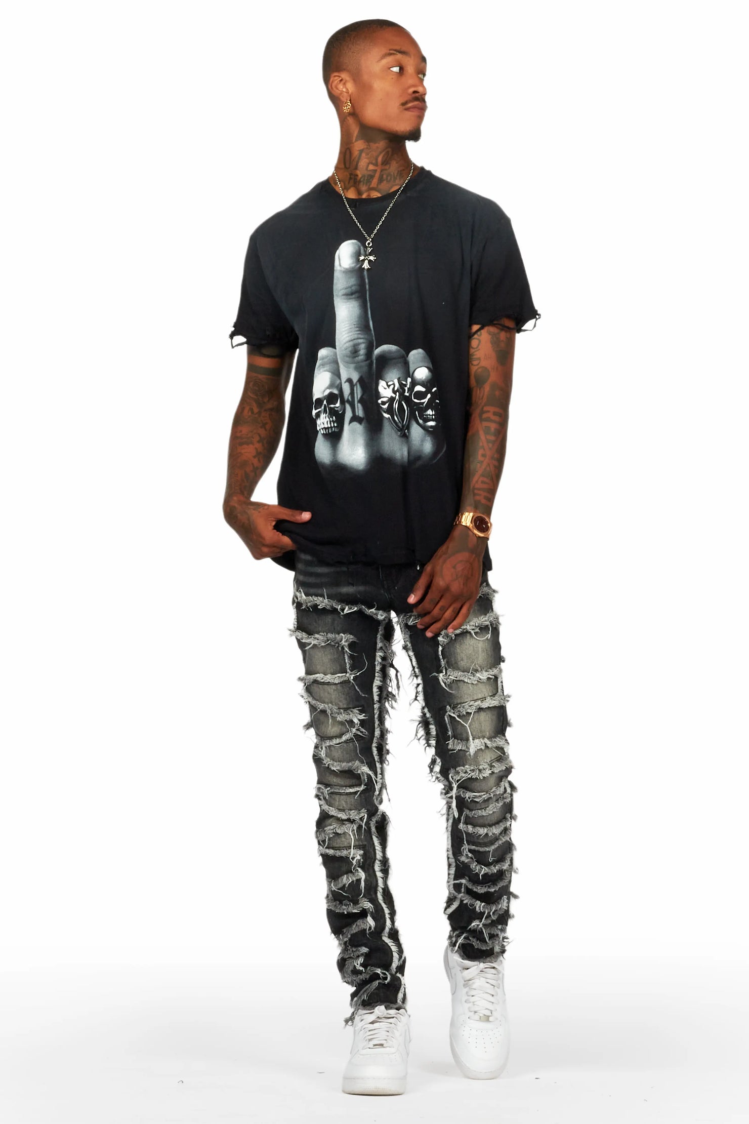 Shake Dark Grey  Slim Fit Jean