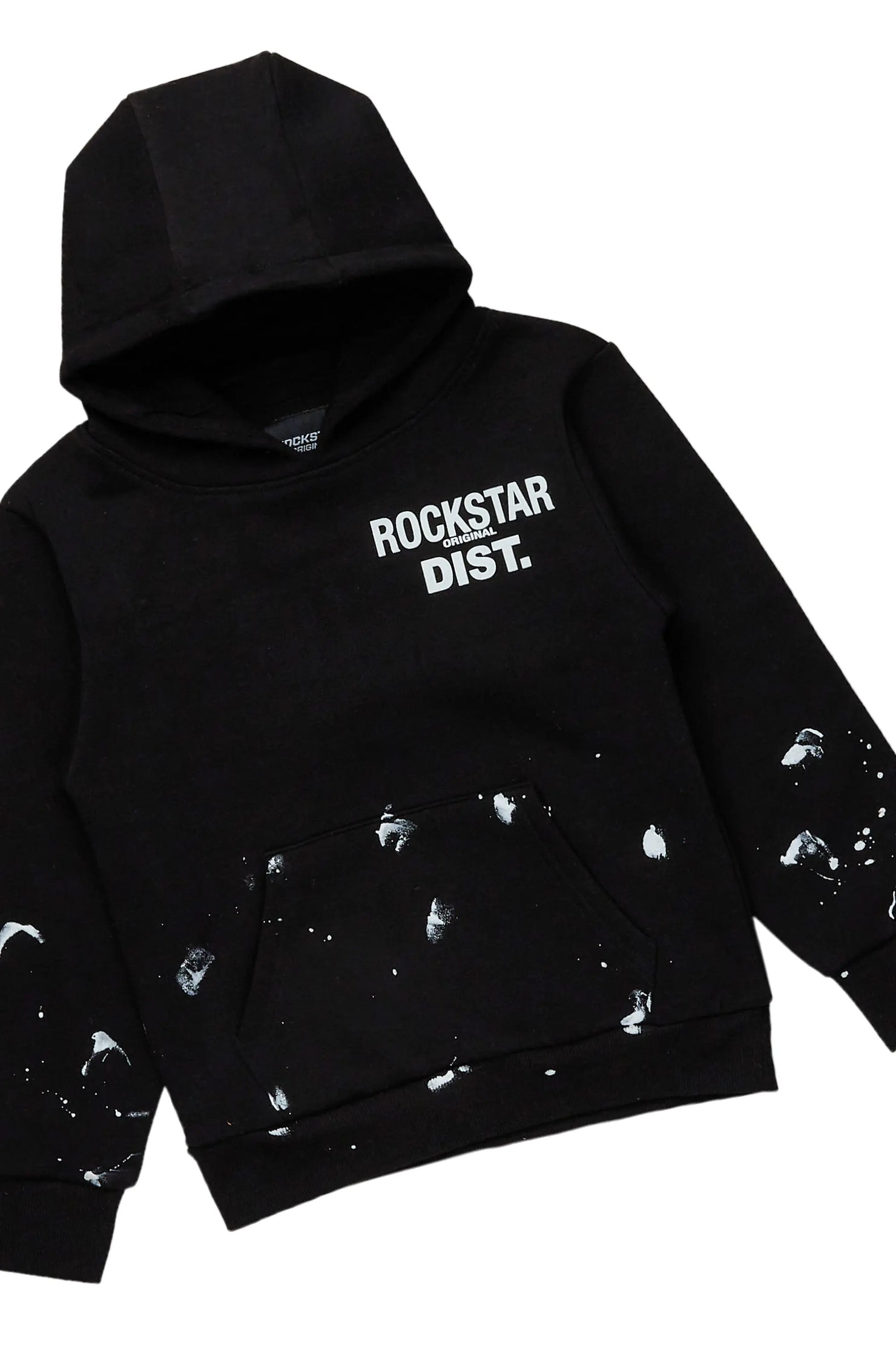 Boys Raffer Black/Red Stacked Pant Set