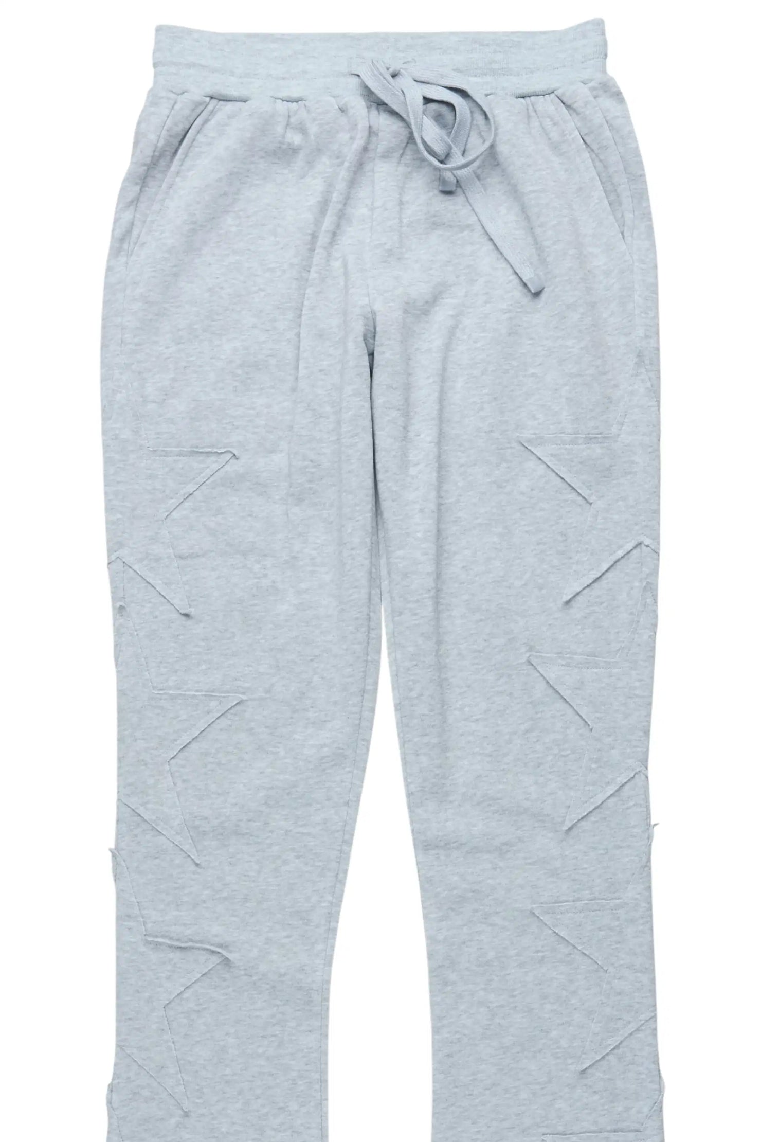 Sinayah Heather Grey Stacked Track Pant