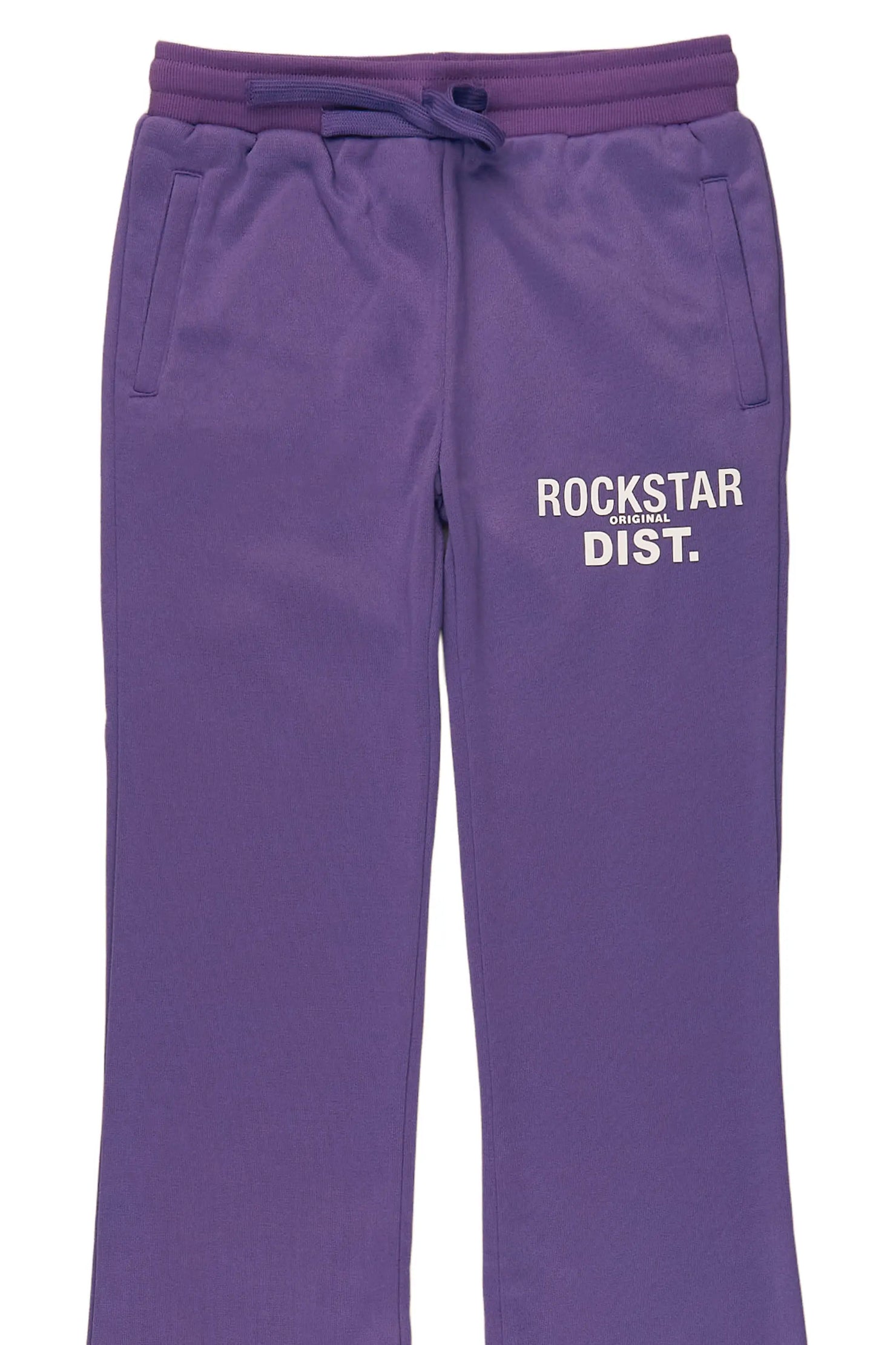 Girls Juliana Purple Stacked Flare Pant