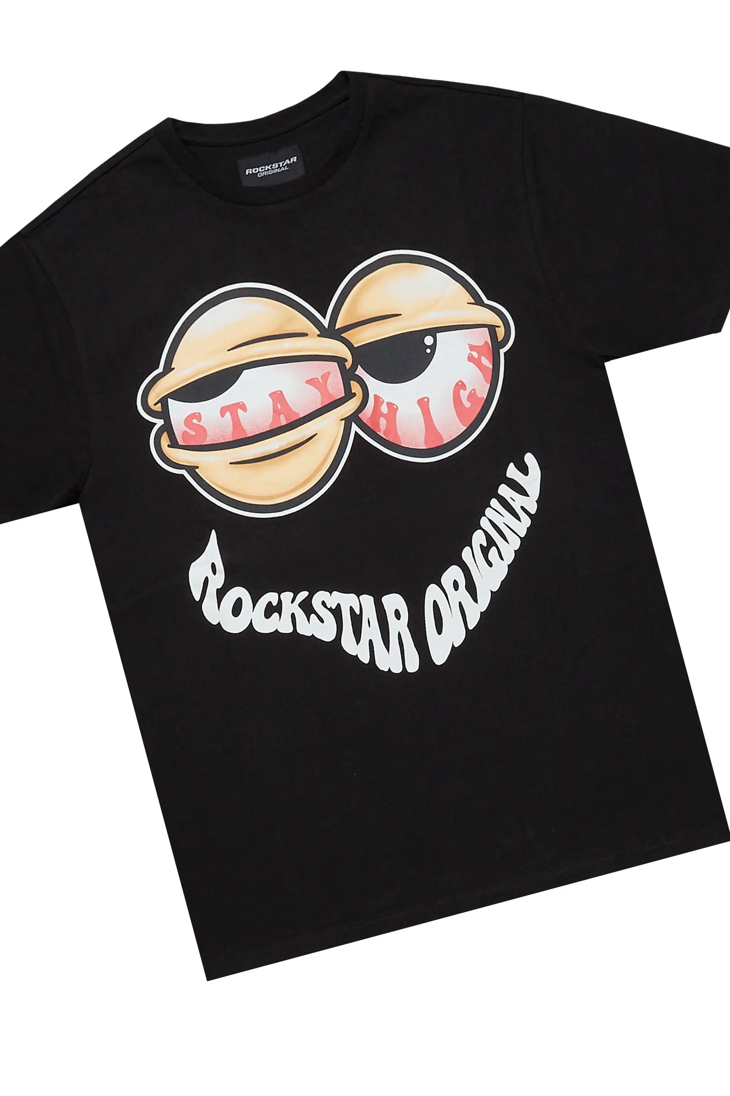 Highya Black T-Shirt/Short Set