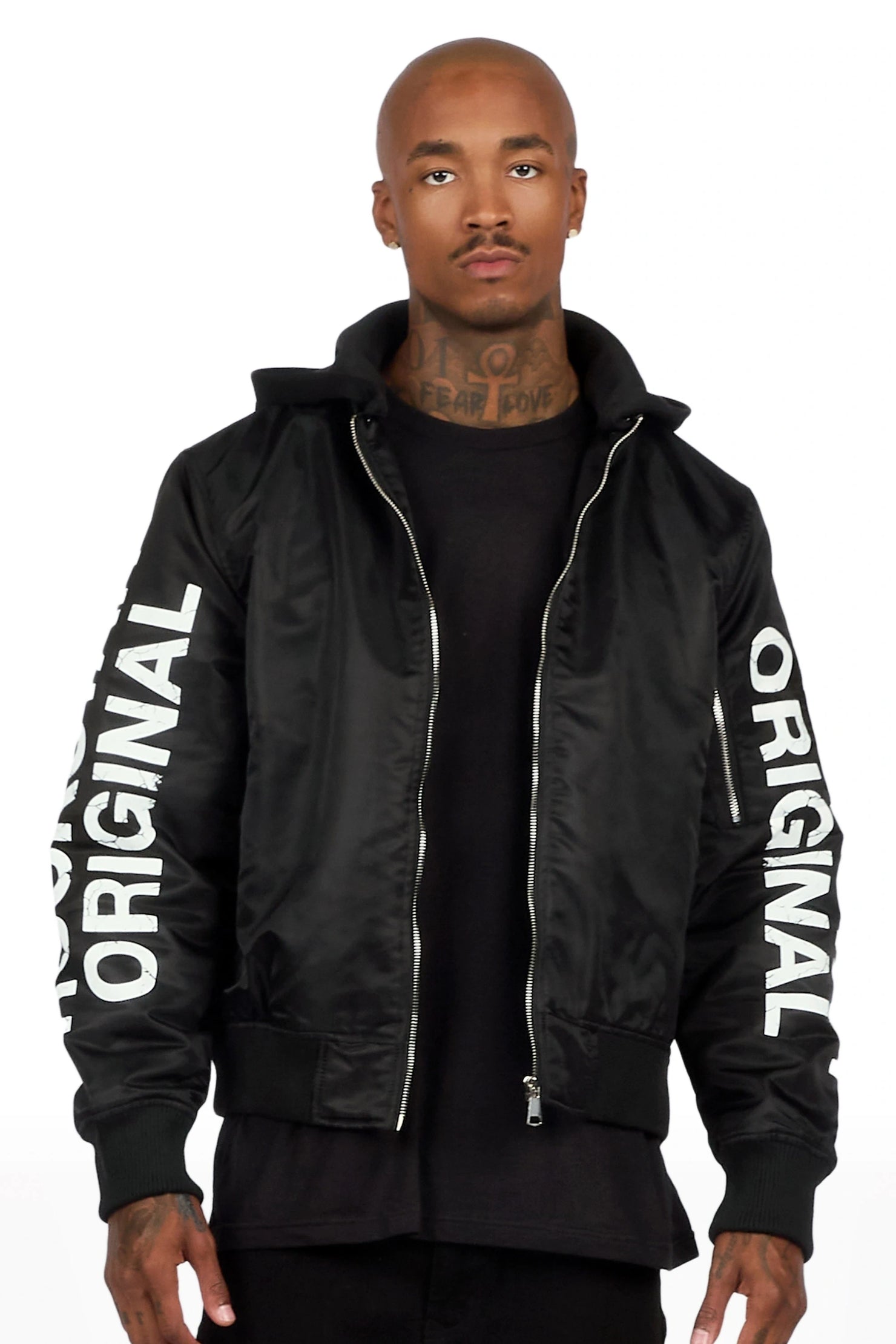 Aldrin Black Bomber Jacket