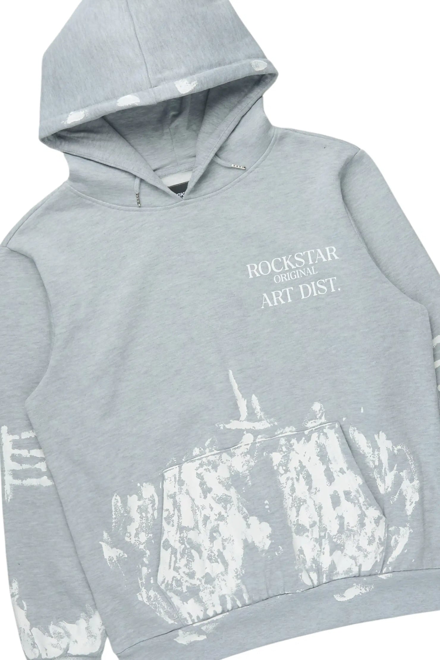 Filip Heather Grey Hoodie/Stacked Pant Track Set