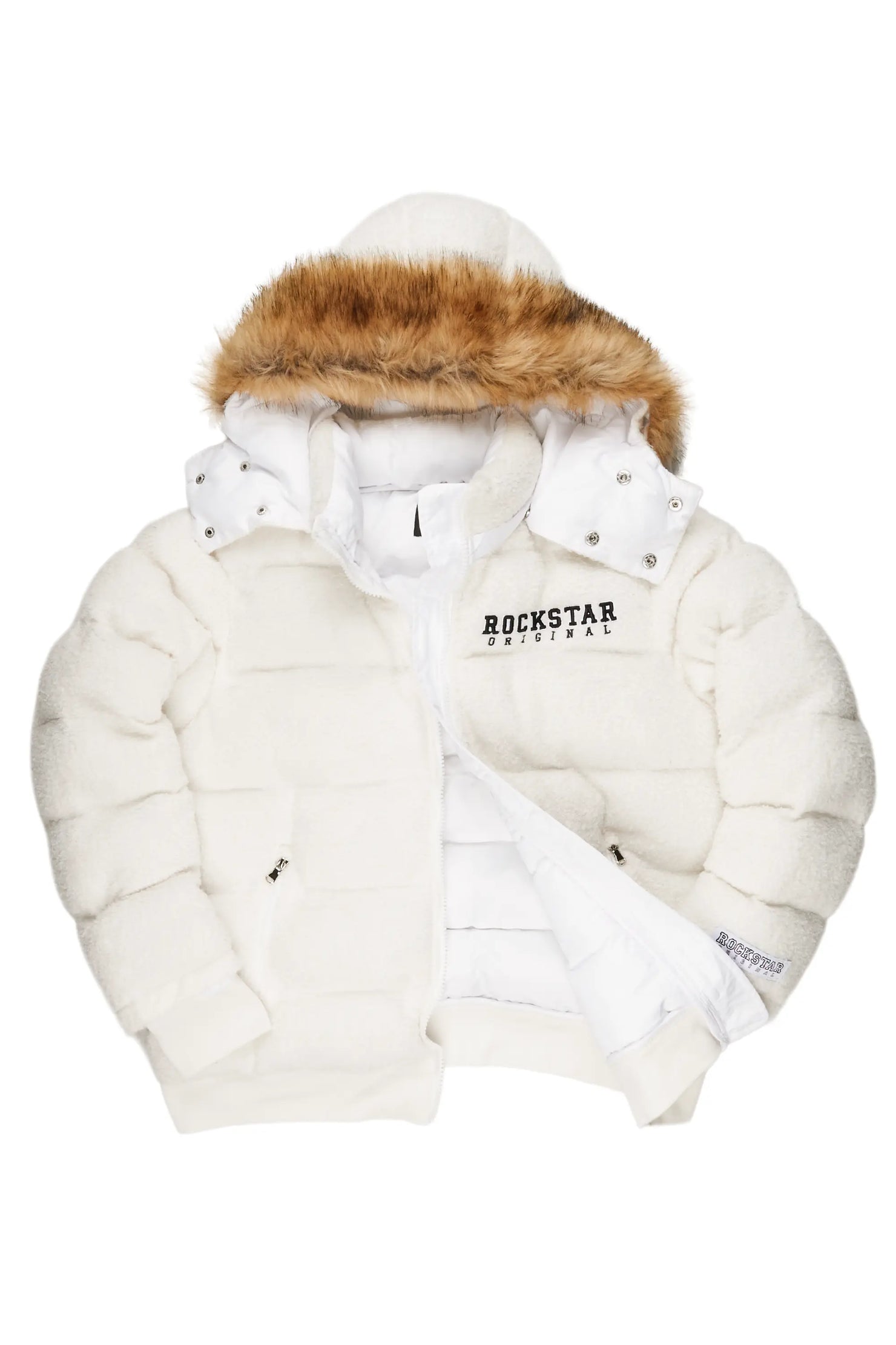Kesia White Puffer Jacket