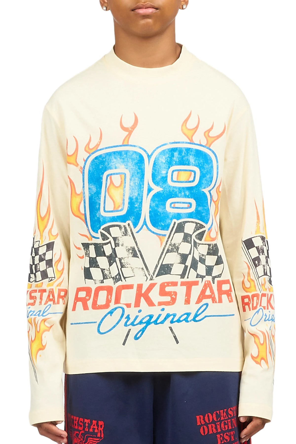 Boys Liam Sand Long Sleeve Graphic T-Shirt