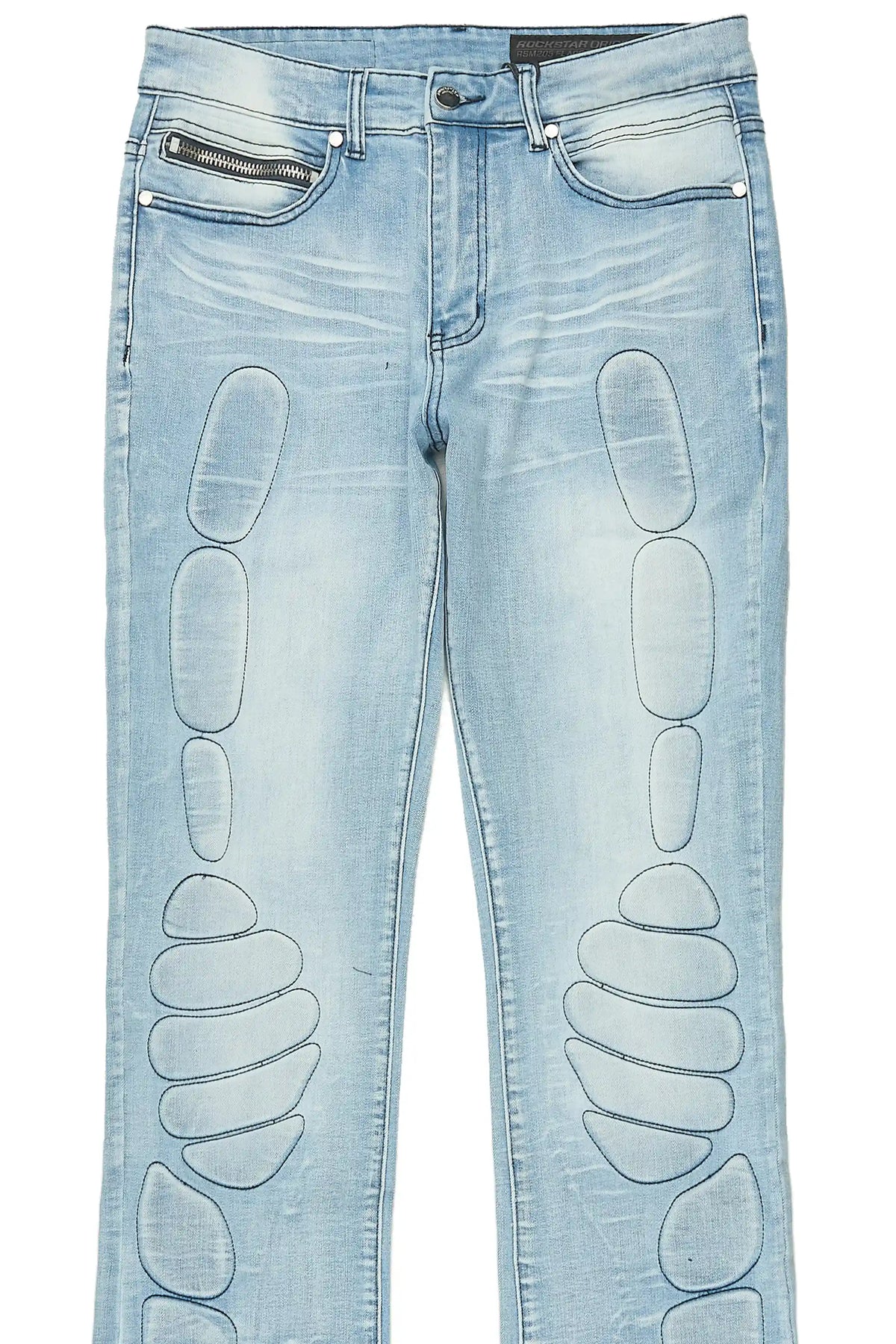 Racier Blue Stacked Fit Jean