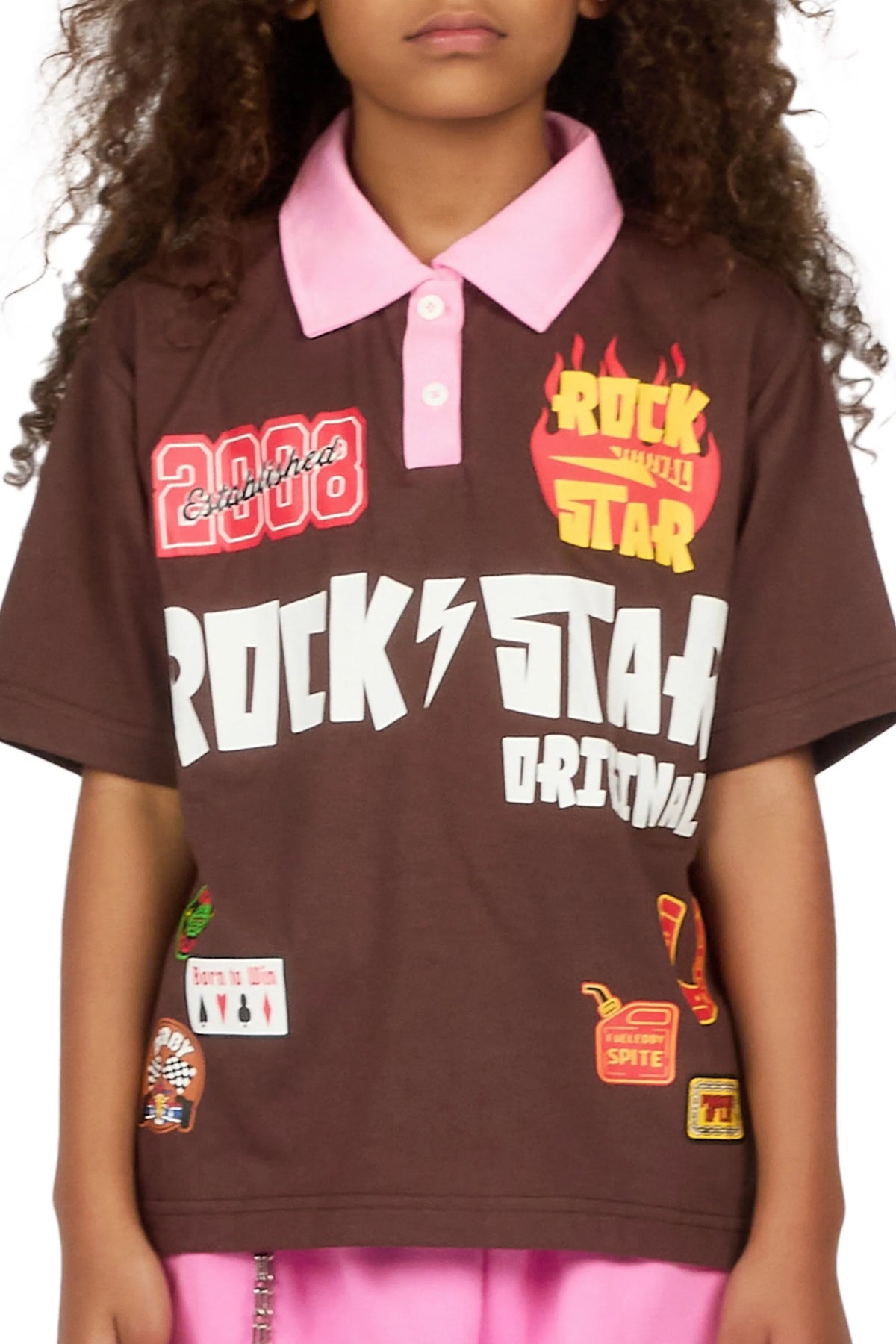 Girls Jimy Brown Polo