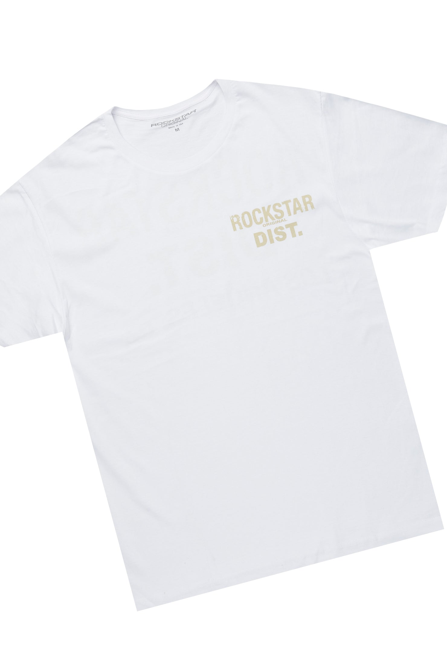 Lake White/Beige T-Shirt/Stacked Baggy Track Pant Set