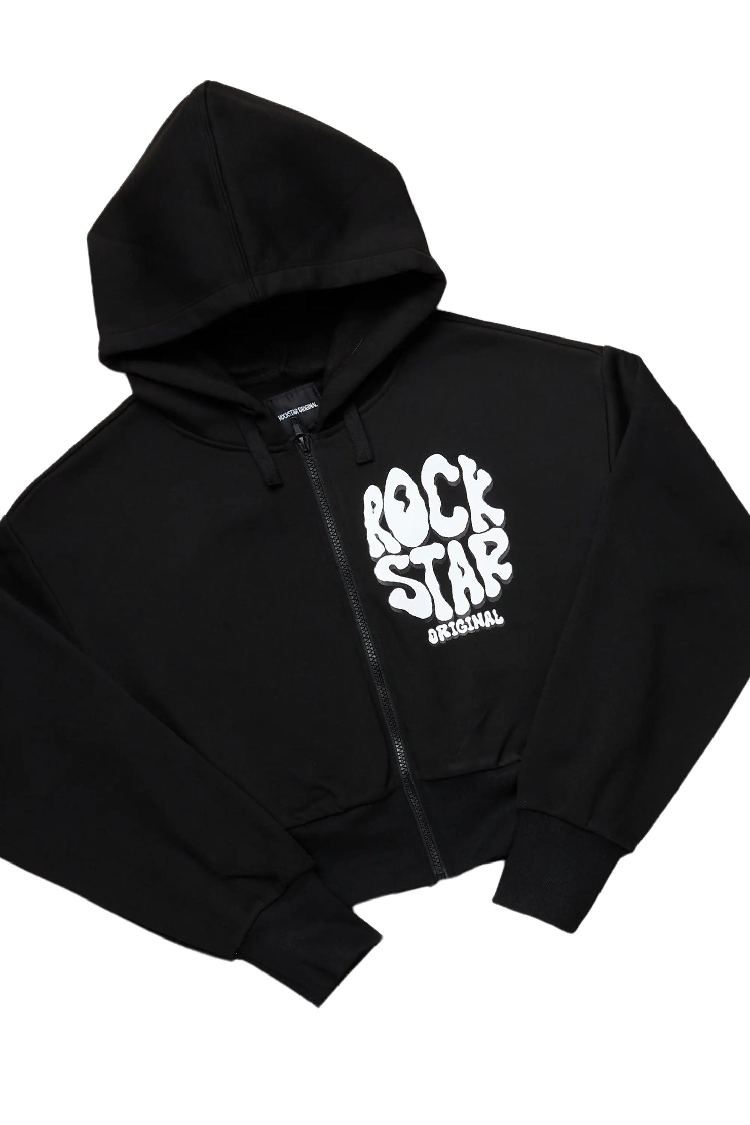 Sacoccia Black Zip Up Short Set