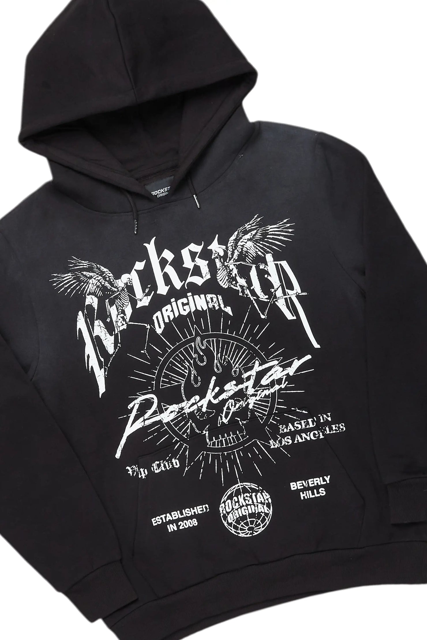 Tally Black Hoodie/Stacked Flare Jean Bundle