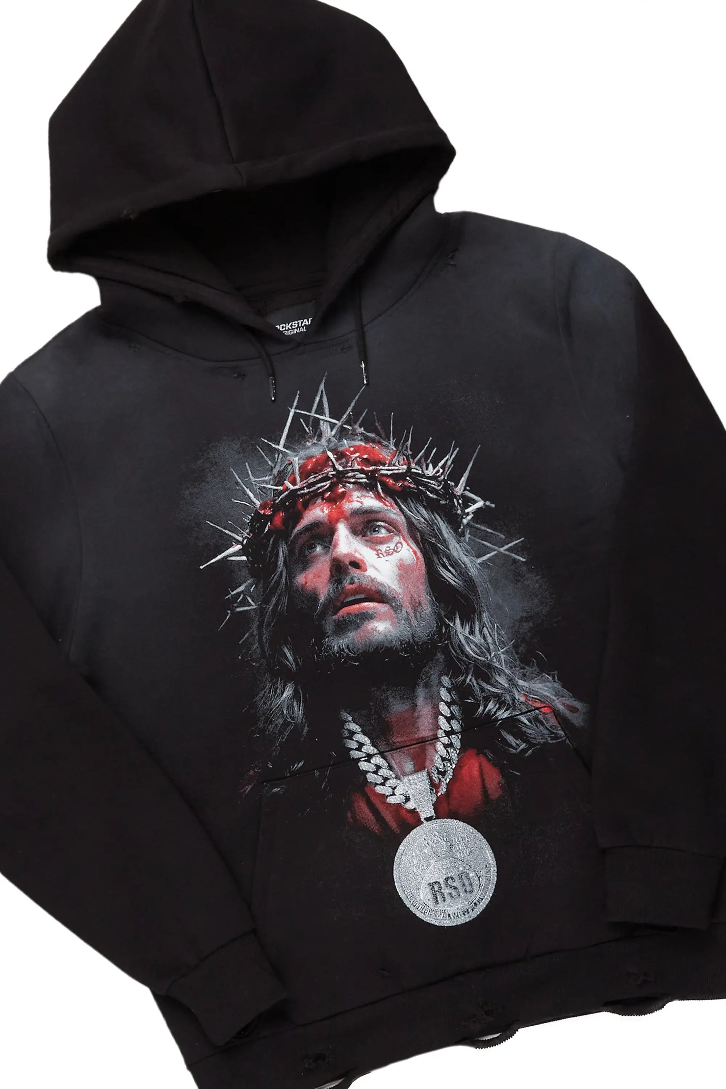 Amina Black Hoodie/Stacked Flare Jean Bundle