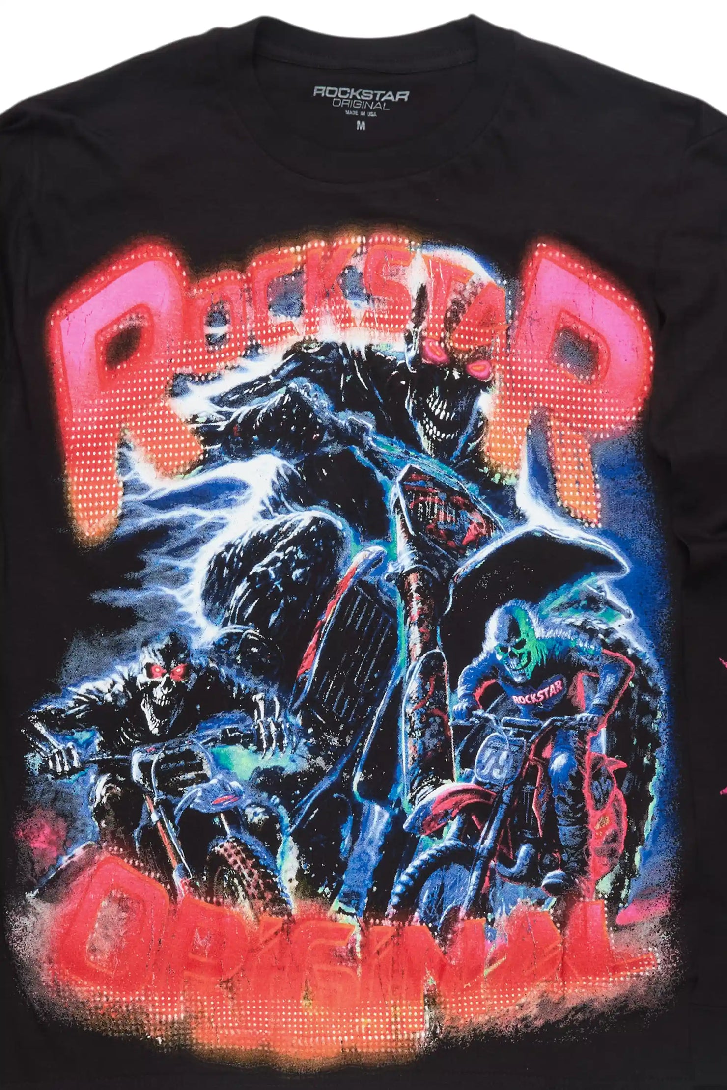 Trenzo Black/Fuchsia Long Sleeve Graphic T-Shirt