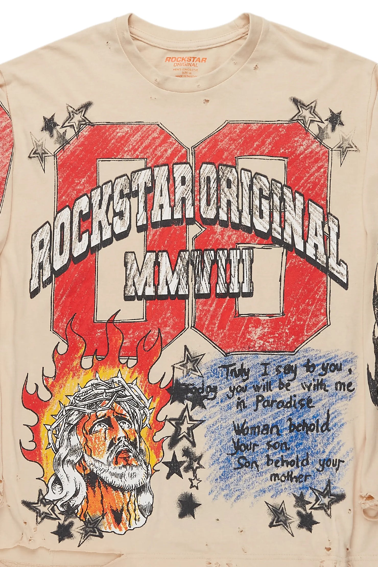 Shemar Vintage Sand Long Sleeve T-Shirt