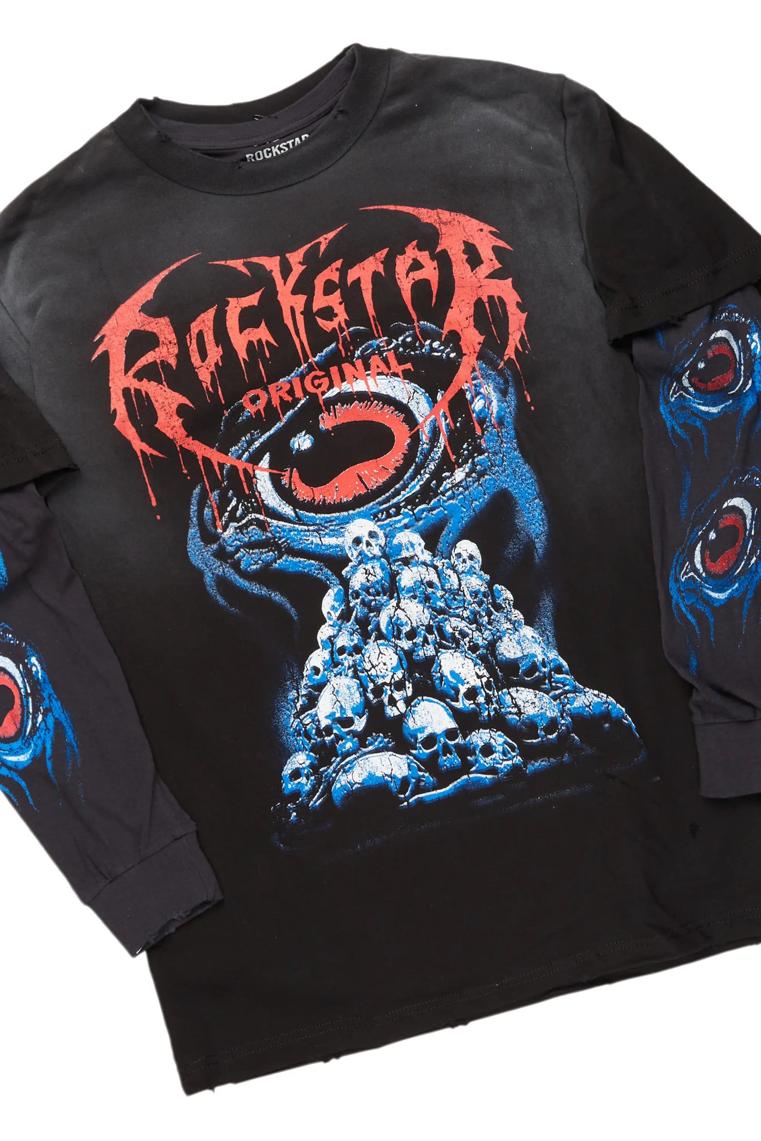 Vicious Black Double Layer T-Shirt/Slim Fit Jean Bundle