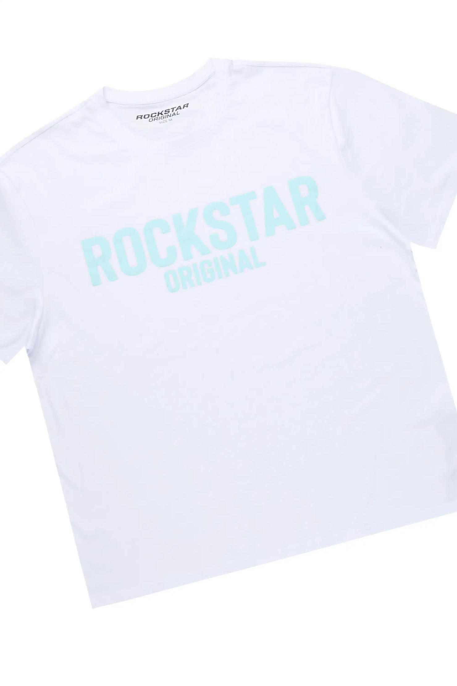 Sabrina White/Blue T-Shirt Short Set