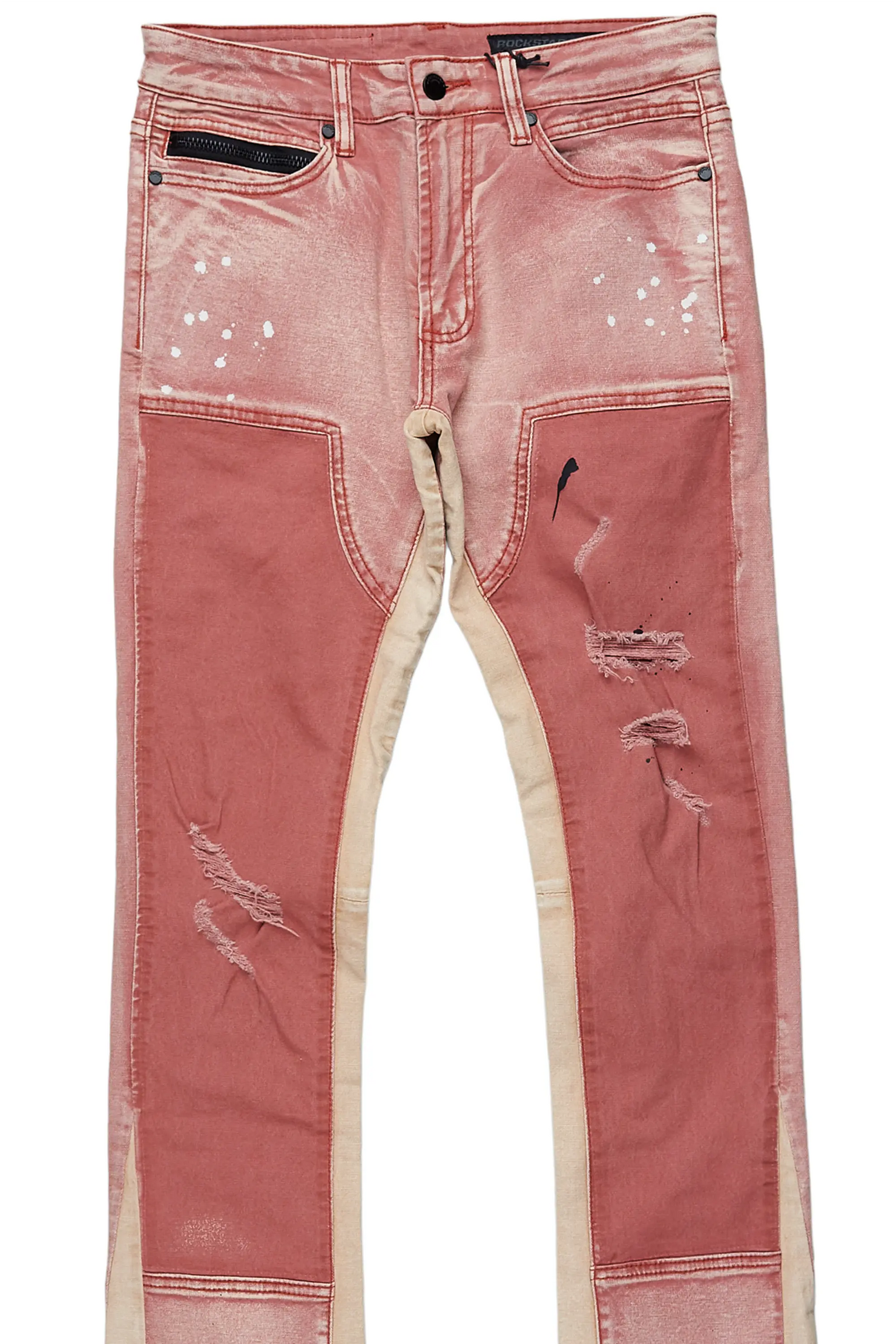 Quetzel Vintage Red Stacked Flare Jean