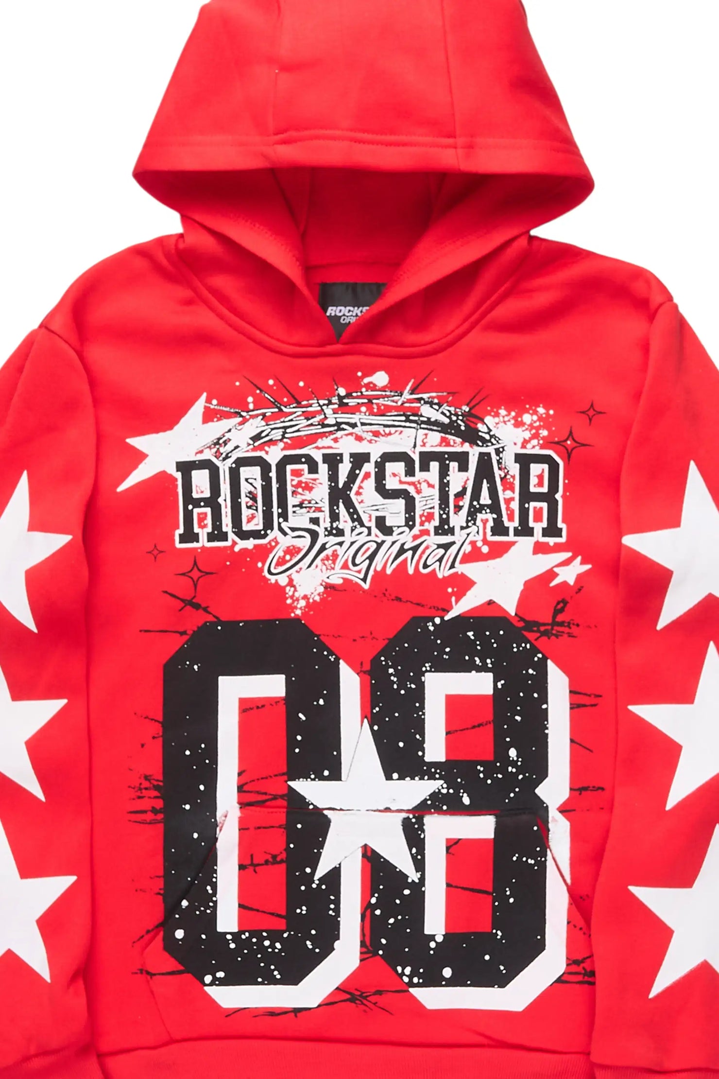 Boys All Star Red Graphic Hoodie