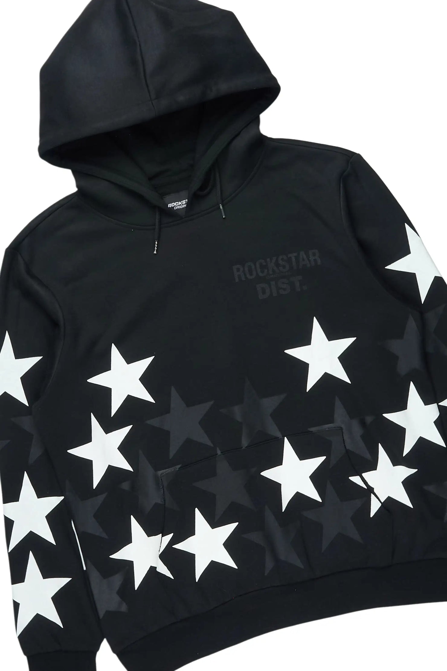 Starlane Black/White Hoodie Stacked Flare Fit Track Set