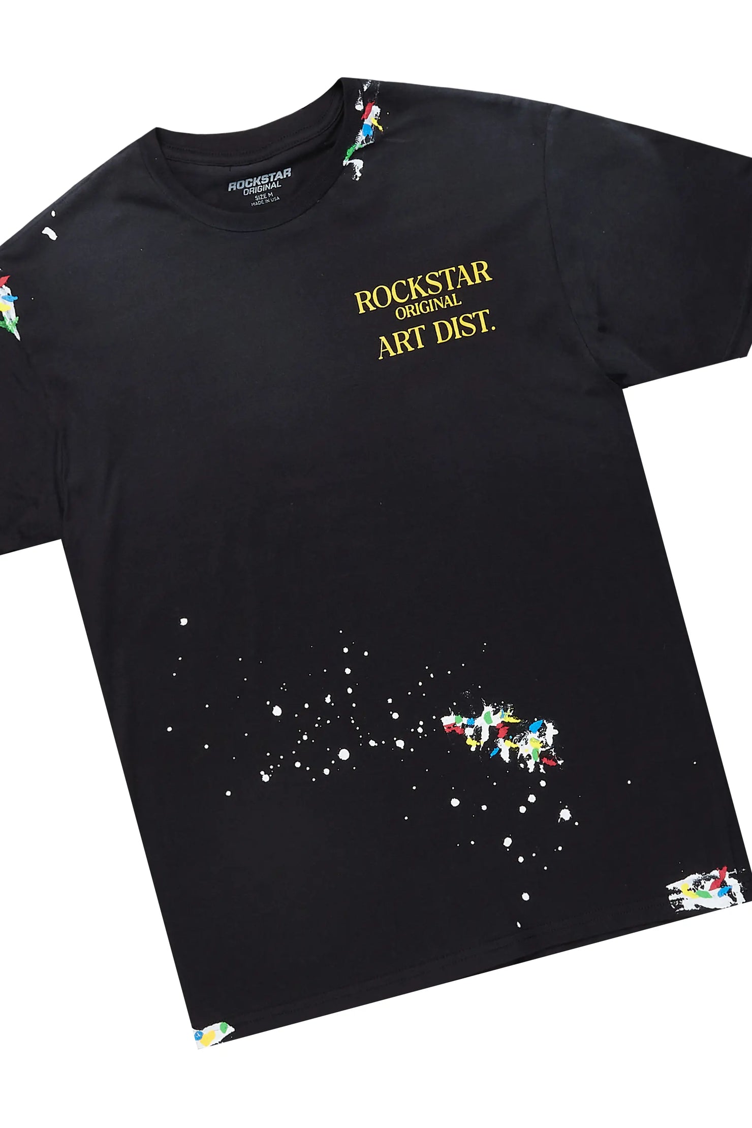 Palmer Black T-Shirt/Super Stacked Flare Jean Set