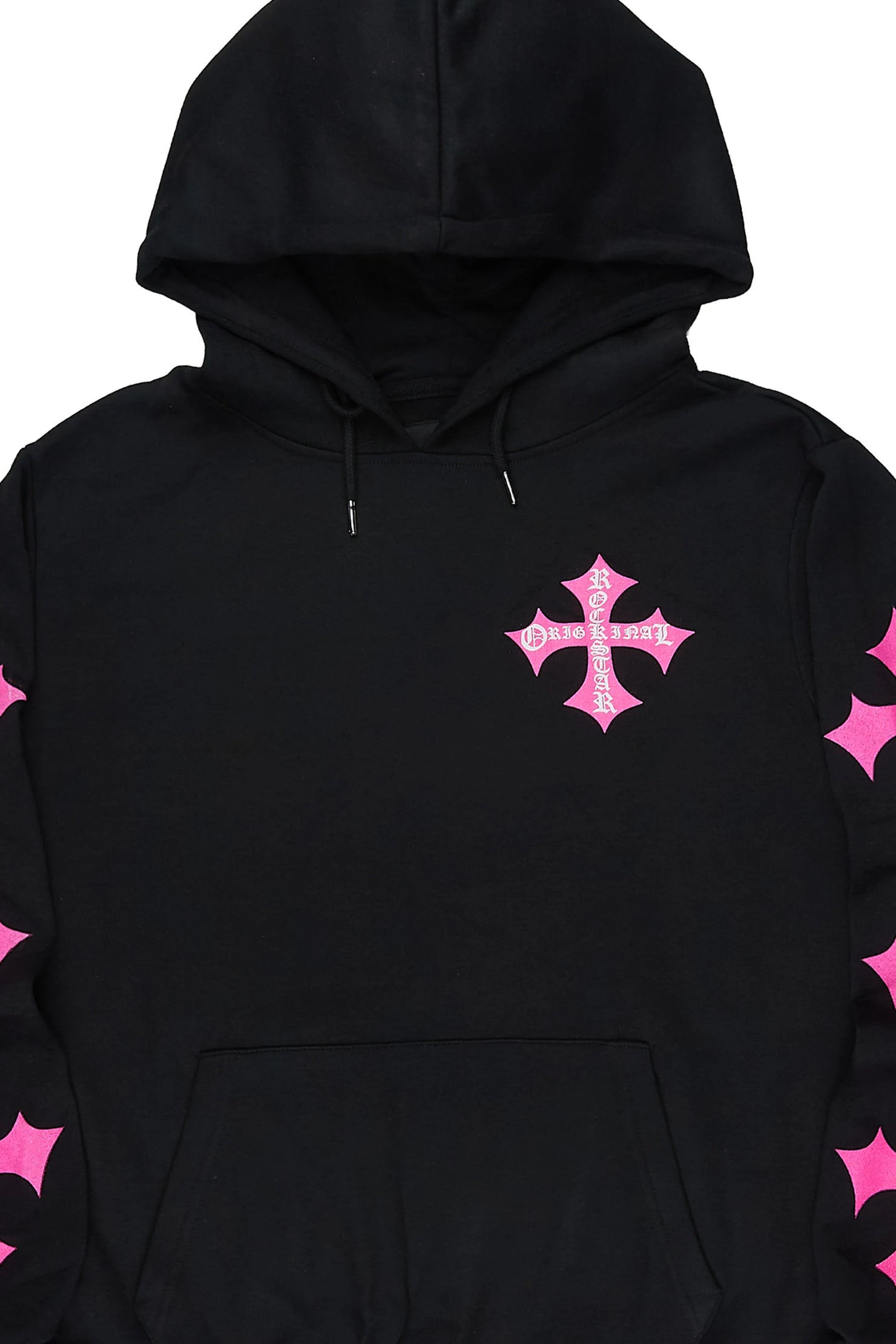 Slaydr Black/Pink Graphic Hoodie