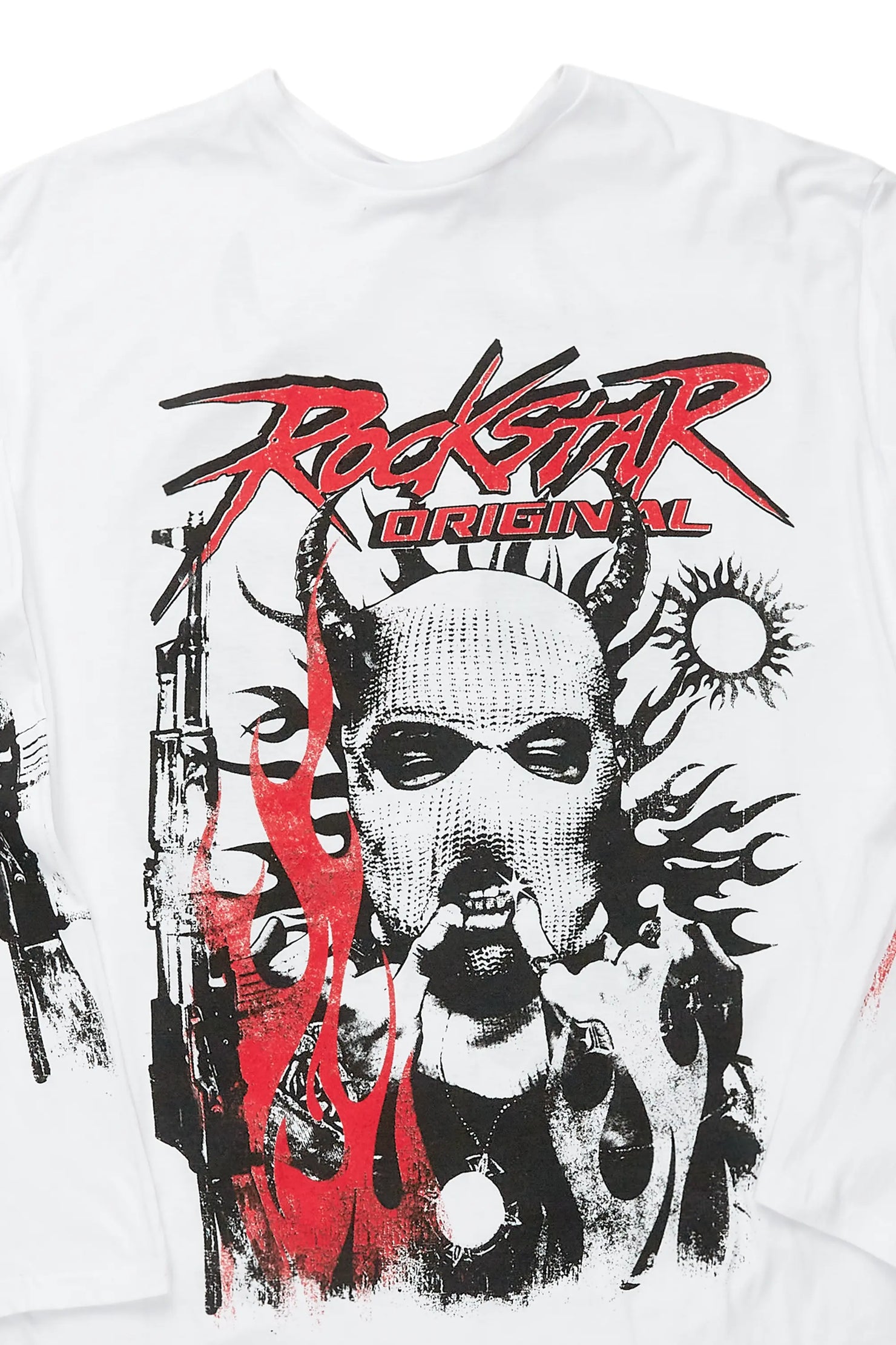 Mercy White Long Sleeve Graphic T-Shirt