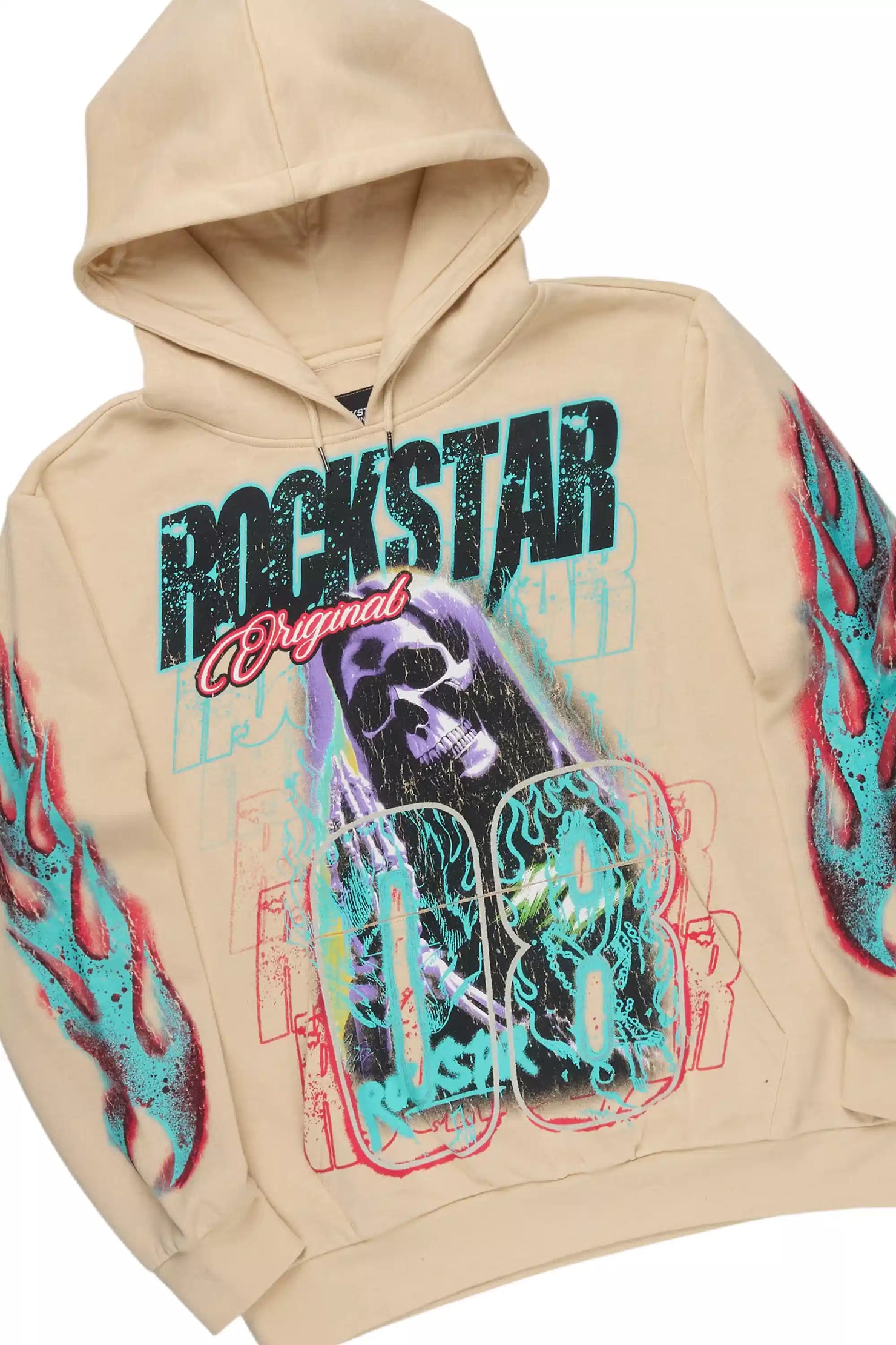 Kruz Beige Hoodie/Stacked Pant Track Set