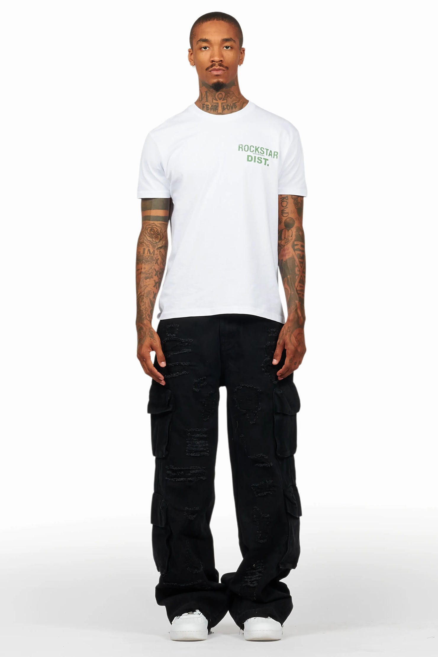 Peppe Black Baggy Fit Jean