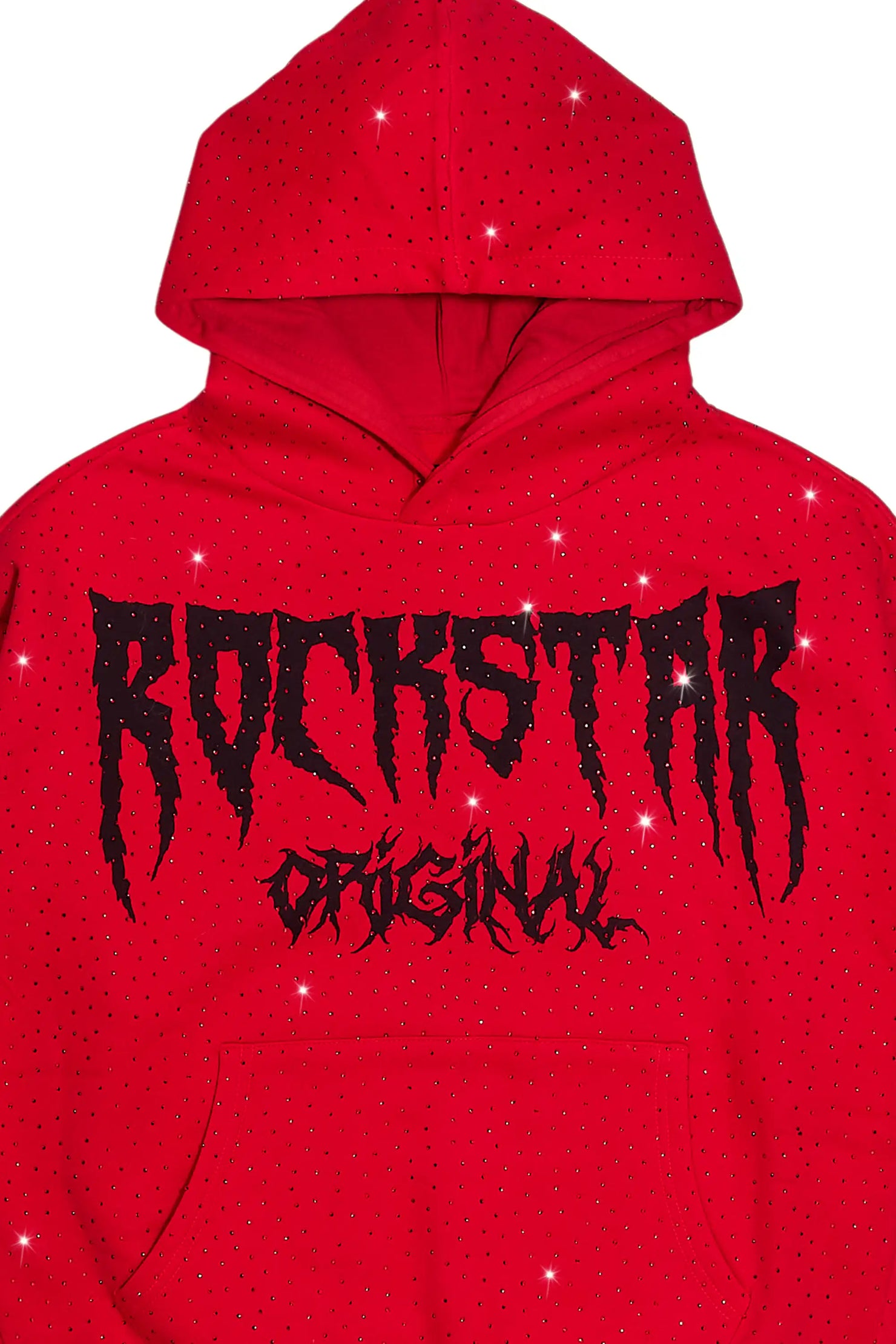Andreas Red Rhinestone Hoodie