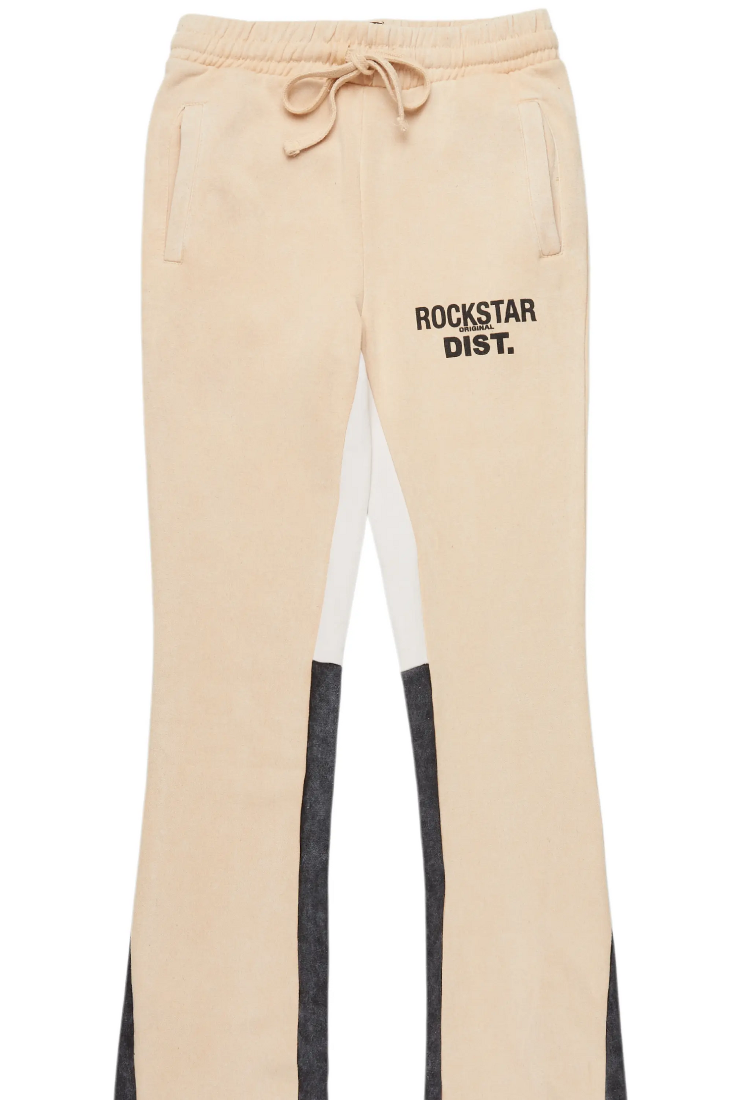 Dineshai Vintage Sand Stacked Track Pant