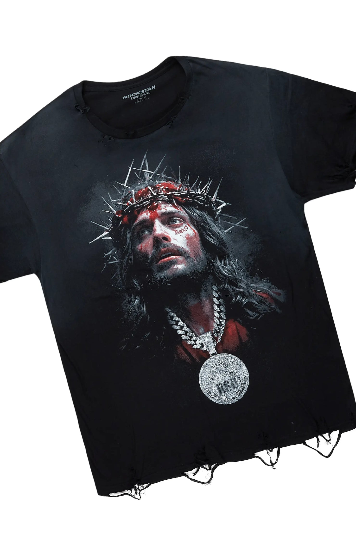 Amina Black T-Shirt/Denim Short Set