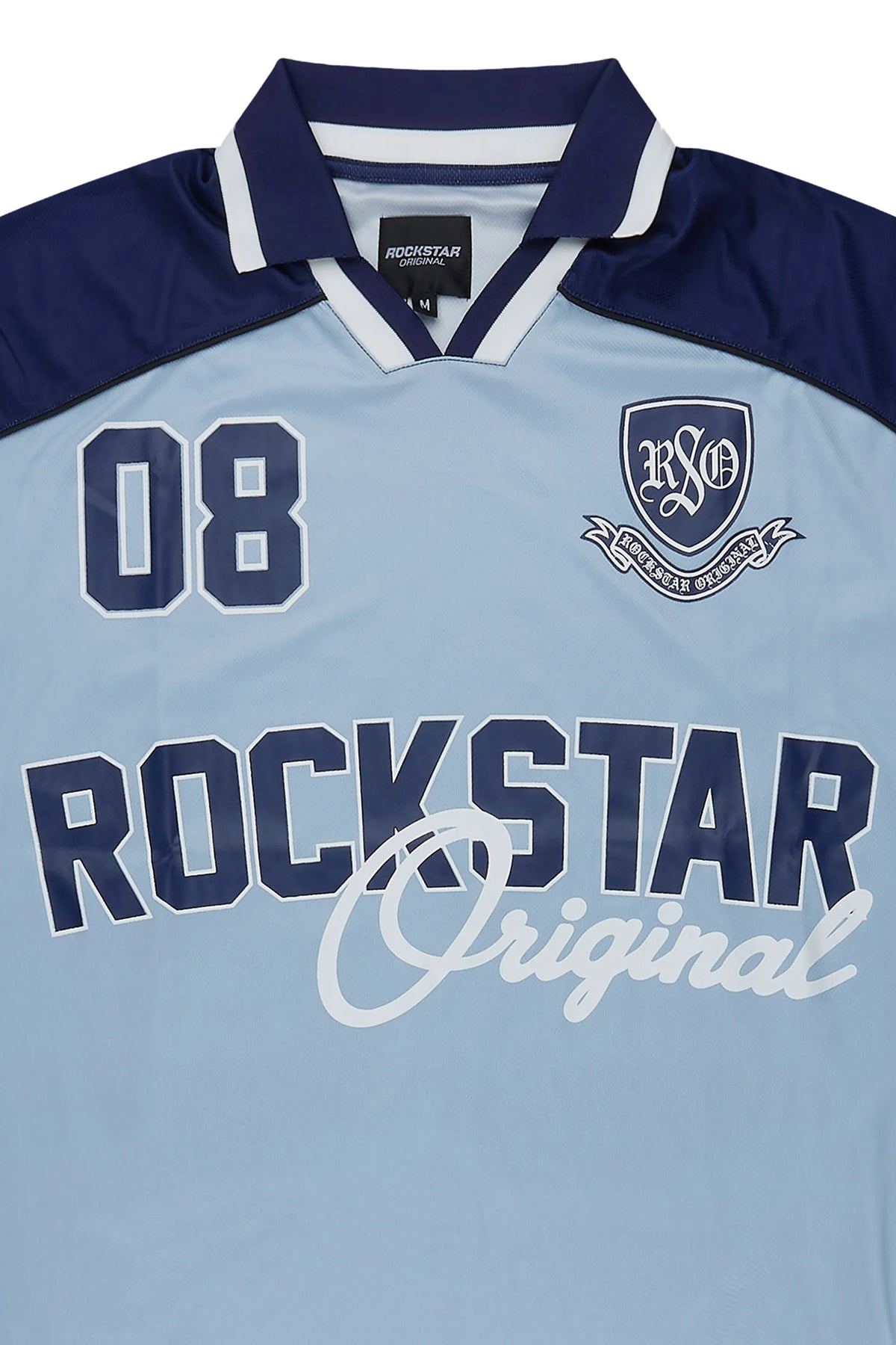 Roche Light Blue World Soccer Inspired Graphic Jersey
