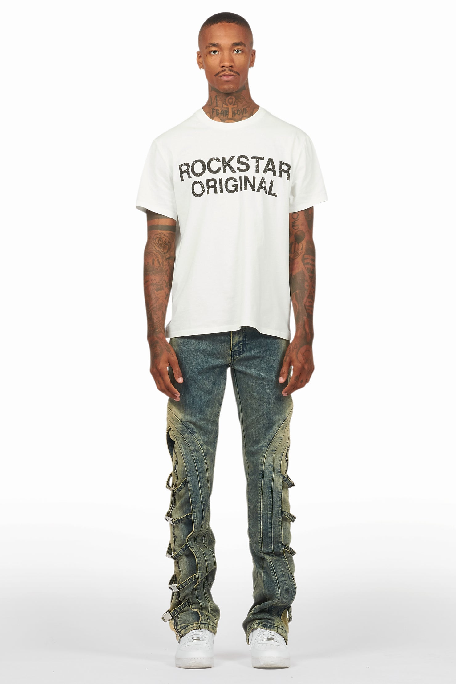 Attila Tint Stacked Flare Jean