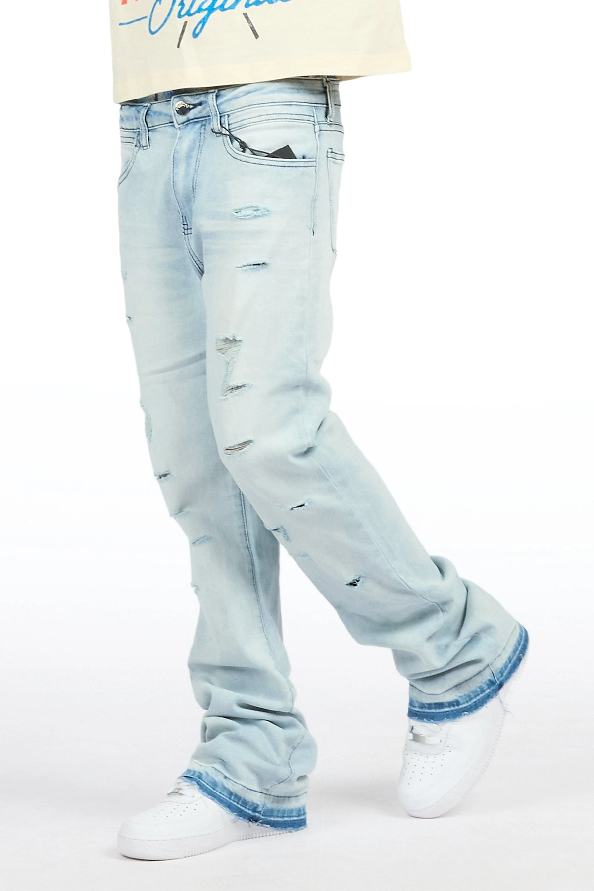 Boys Stellan Light Blue 2.0 Stacked Flare Jean