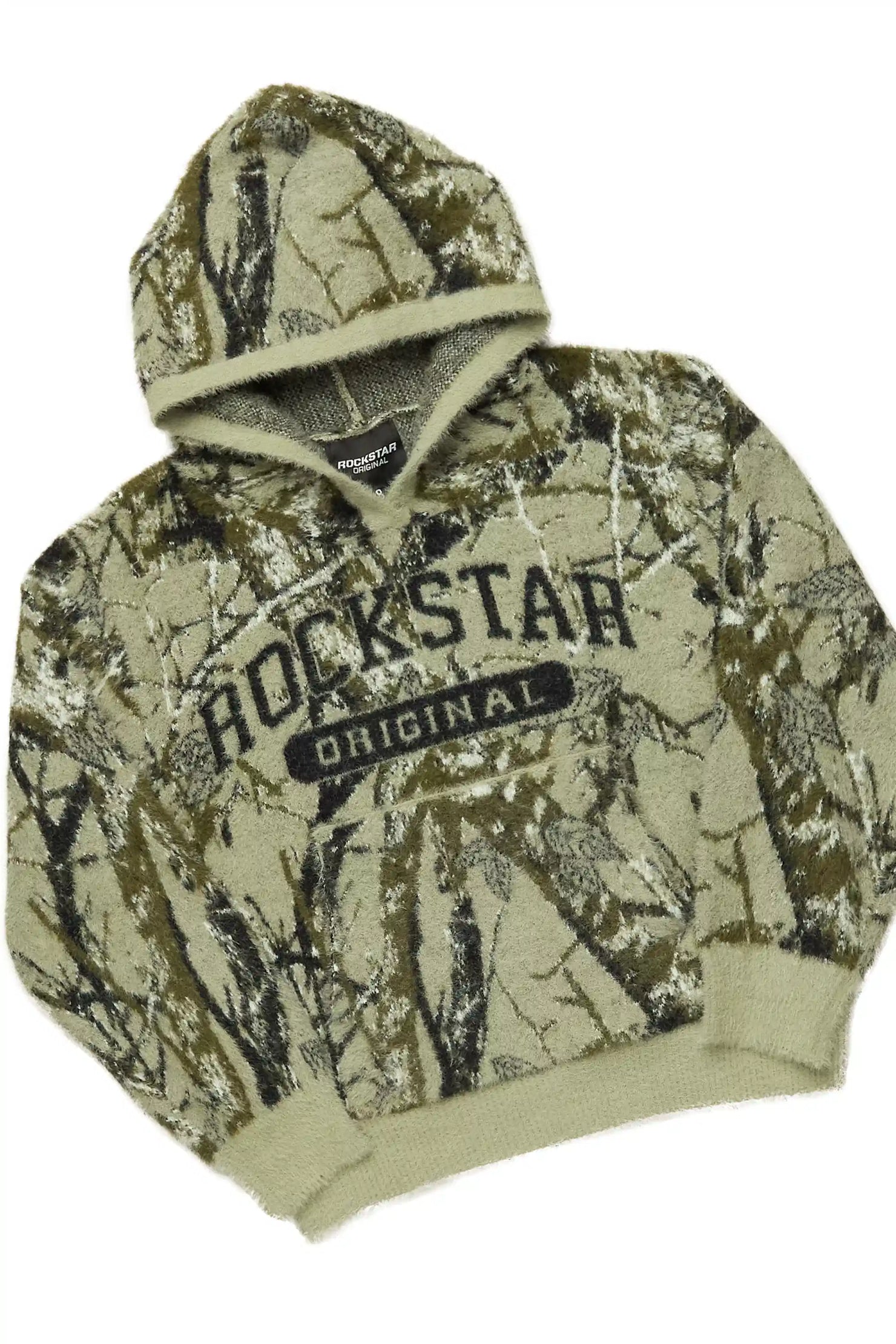 Boys Member Tree Camo Stacked Flare Knitted Mohair Track Set