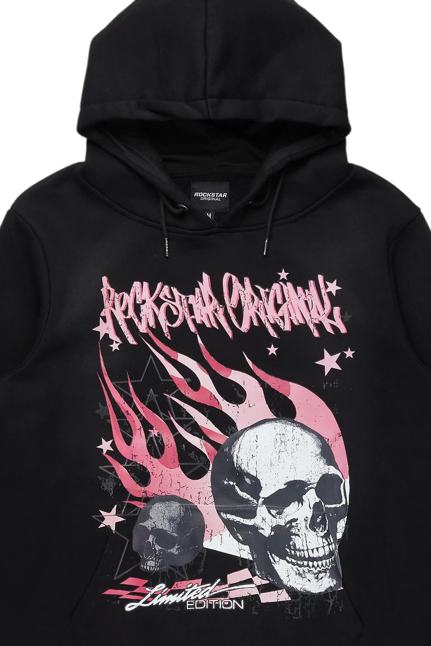 Anneso Black Graphic Hoodie