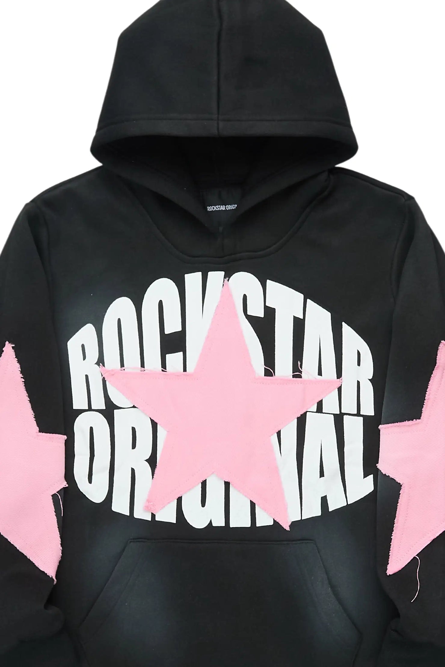 Girls Khaly Black Graphic Hoodie