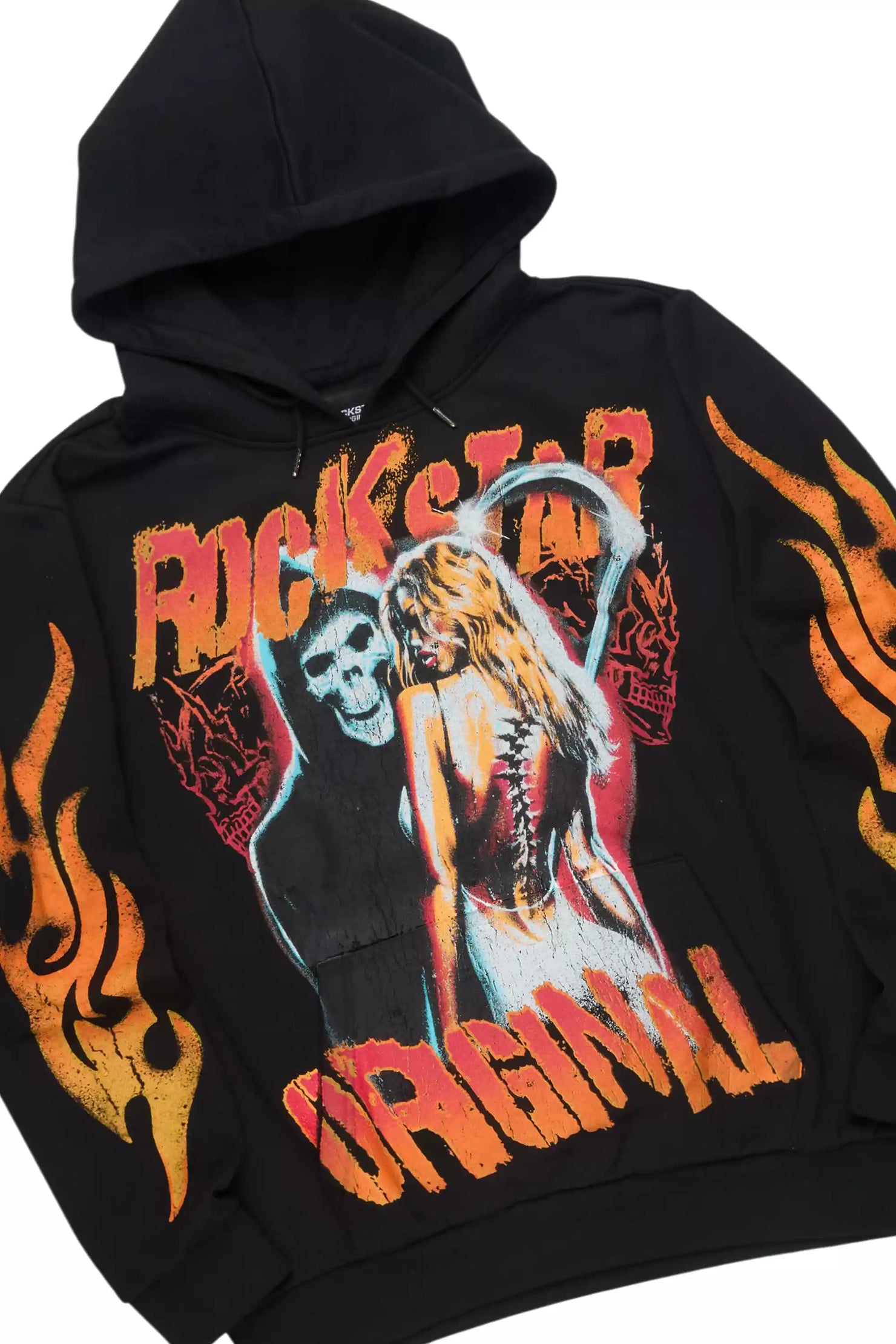 Zo Black Hoodie/Stacked Pant Track Set