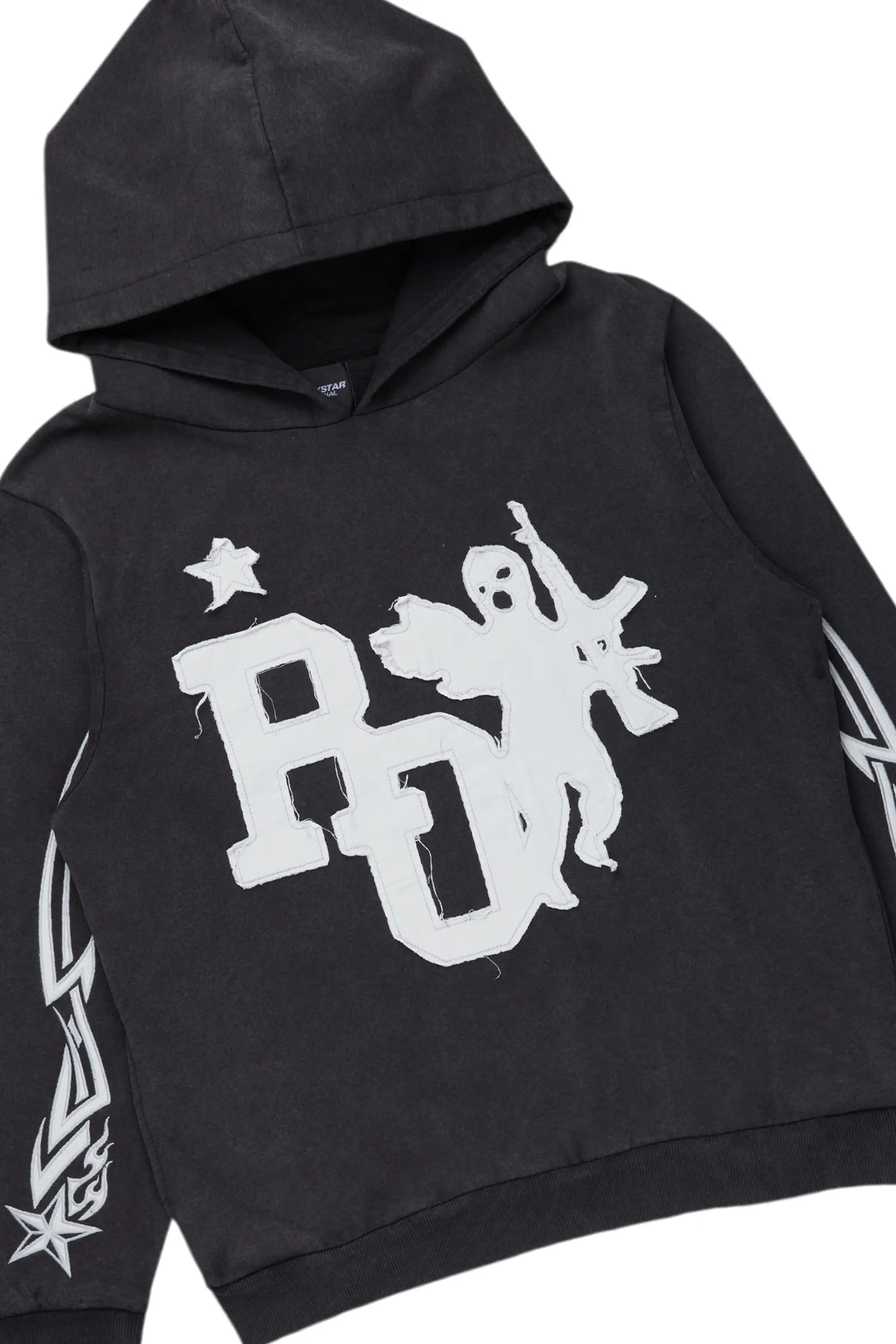 Pluton Black Patchwork Stacked Track Set