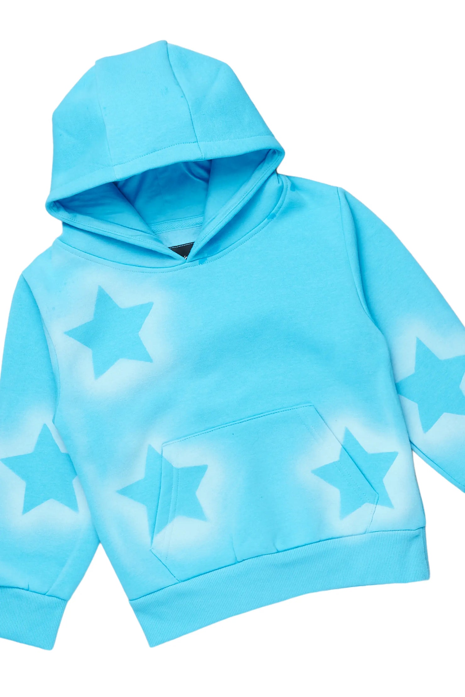 Girls Sophie Blue Stacked Pant Set