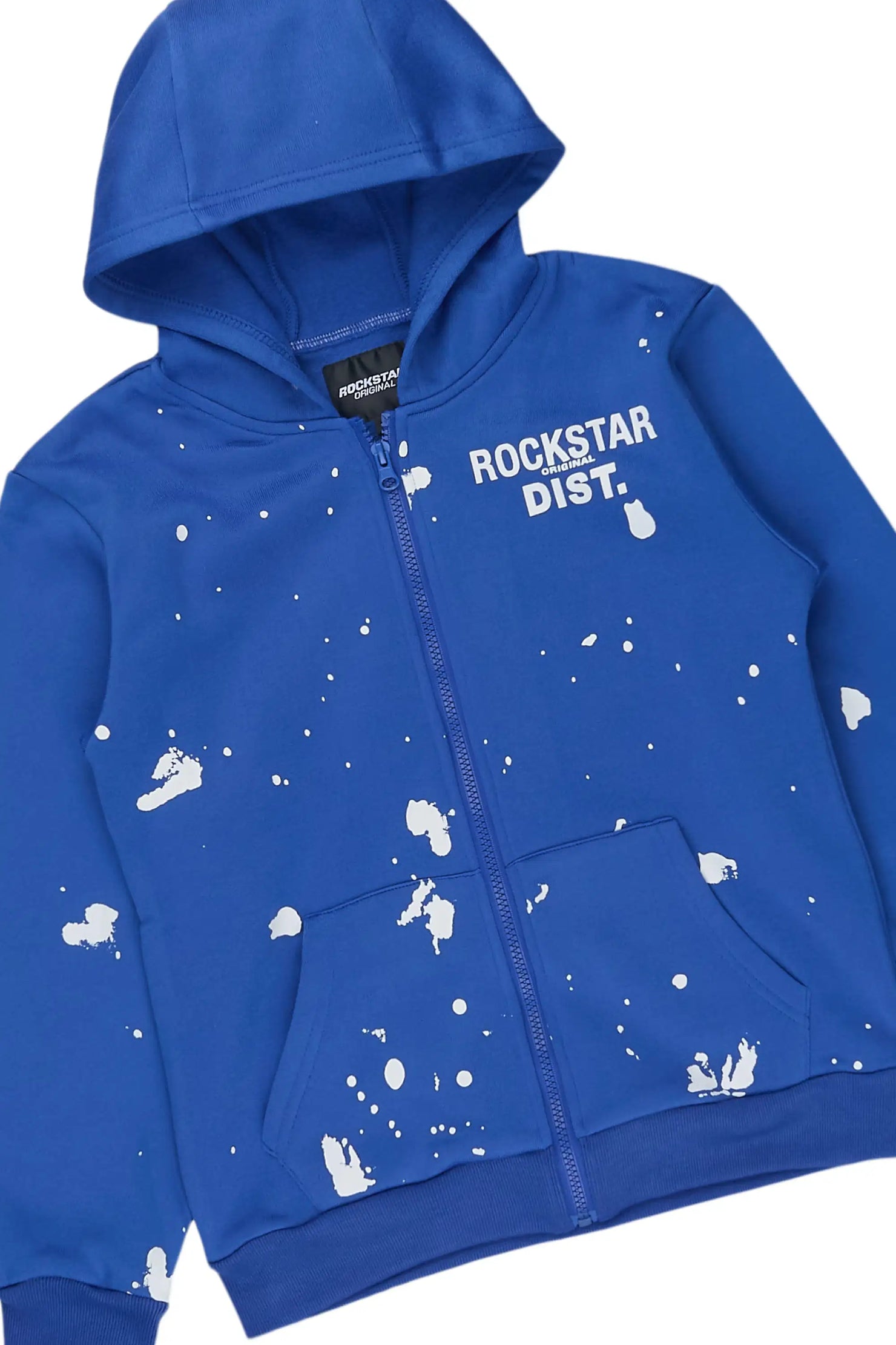 Girls Halloway Royal Blue Zip Up Stacked Flare Track Set