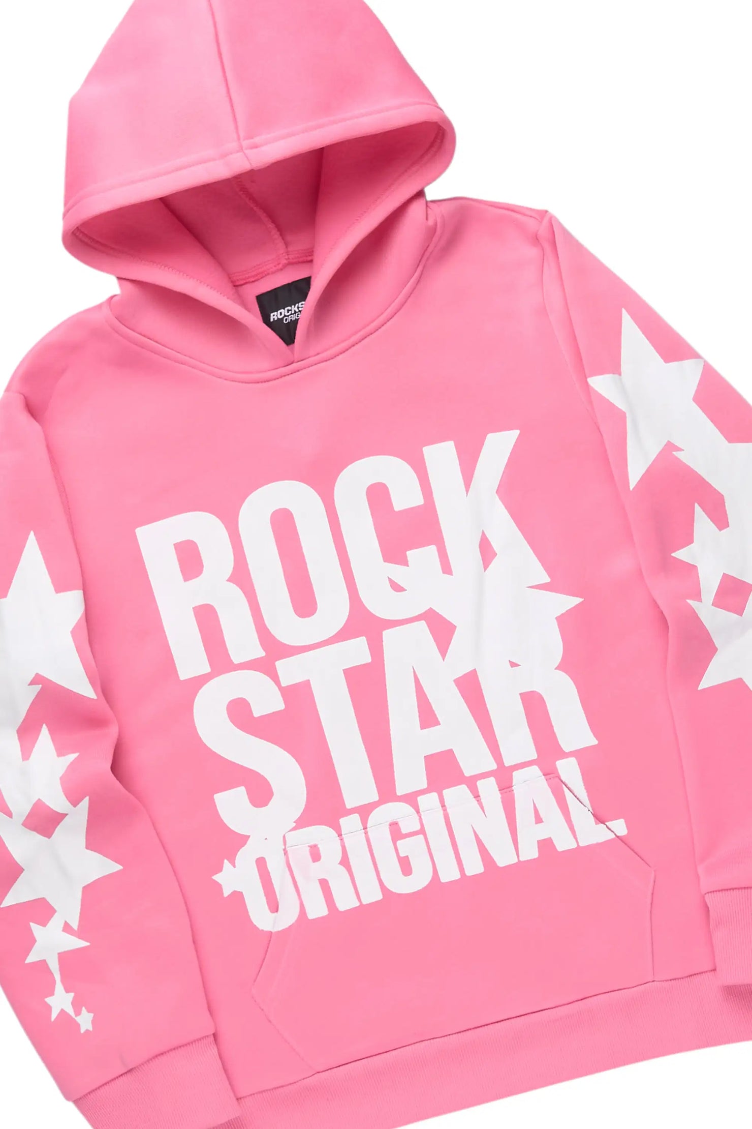Girls Sechora Pink/White Stacked Track Set
