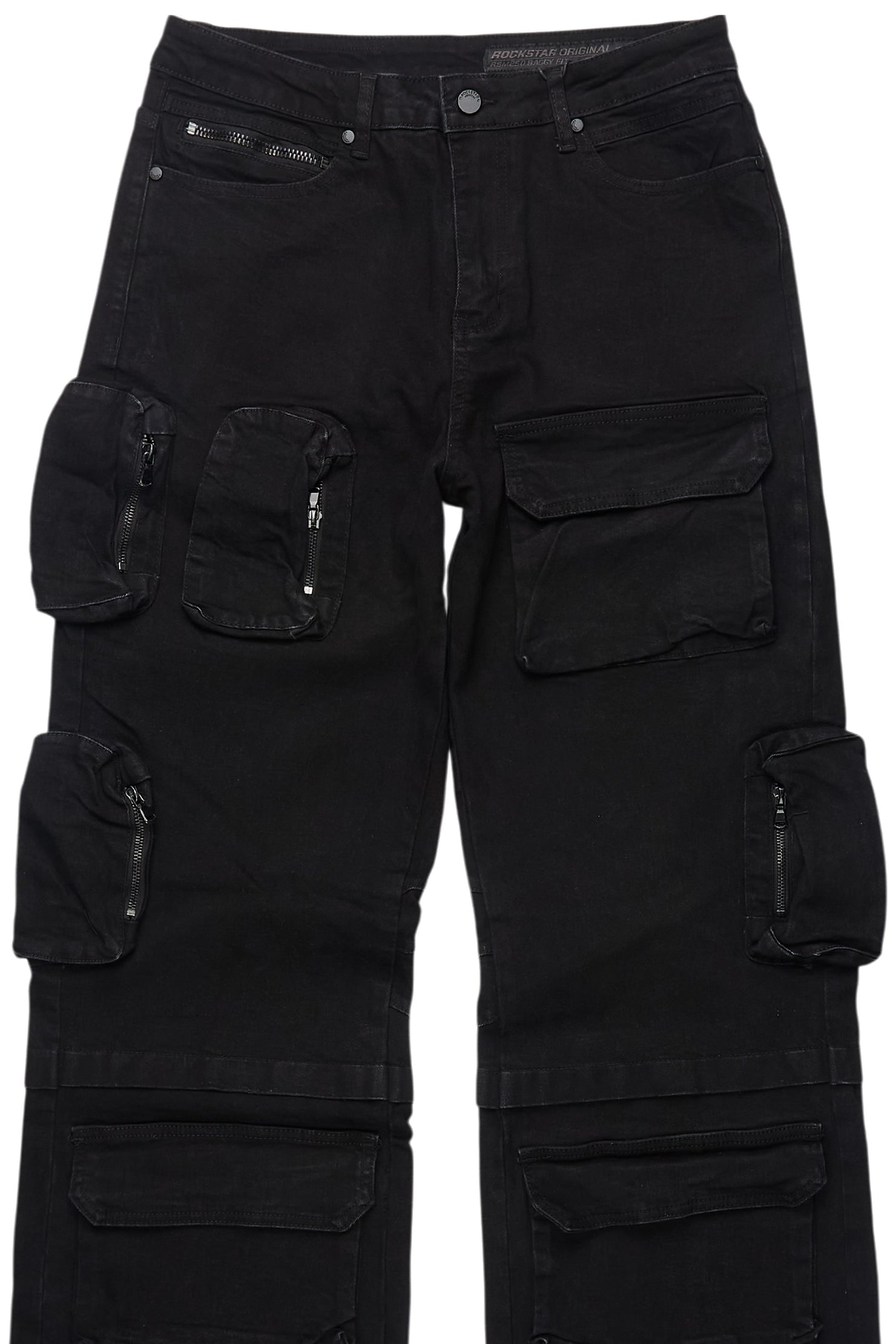 Pocketeer Black Baggy Cargo Fit Jean